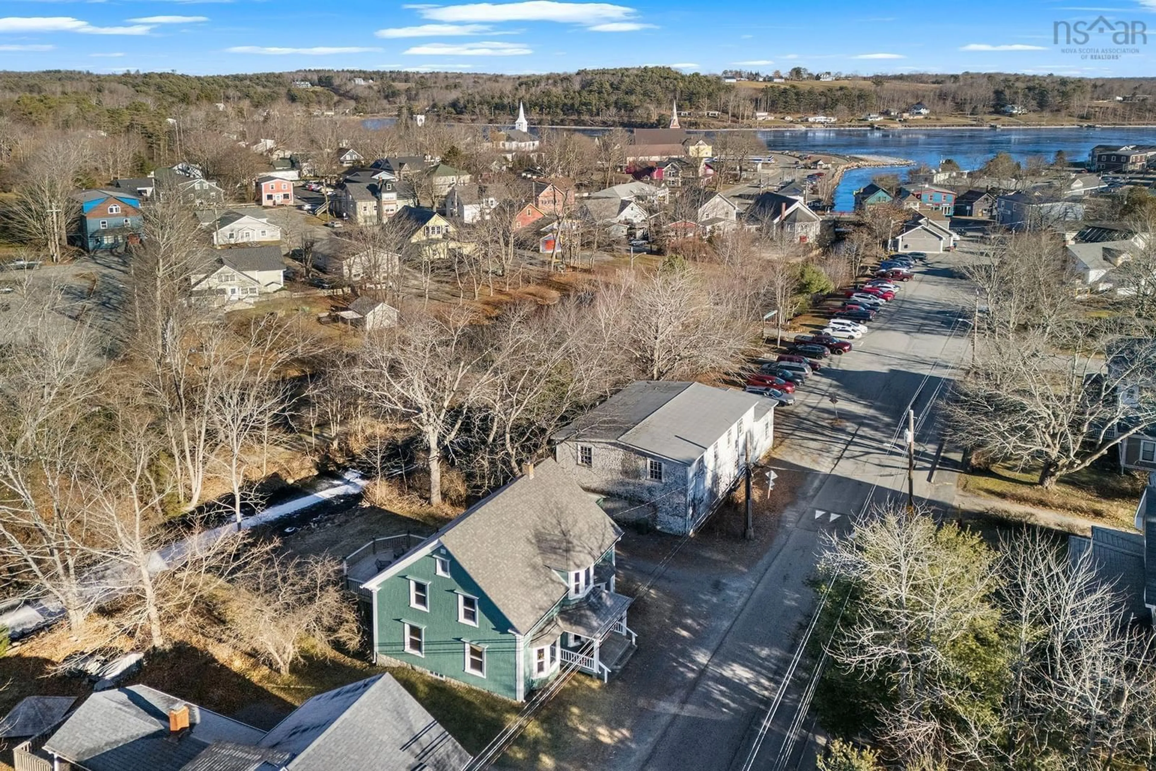 A pic from outside/outdoor area/front of a property/back of a property/a pic from drone, water/lake/river/ocean view for 48 Clairmont St, Mahone Bay Nova Scotia B0J 2E0