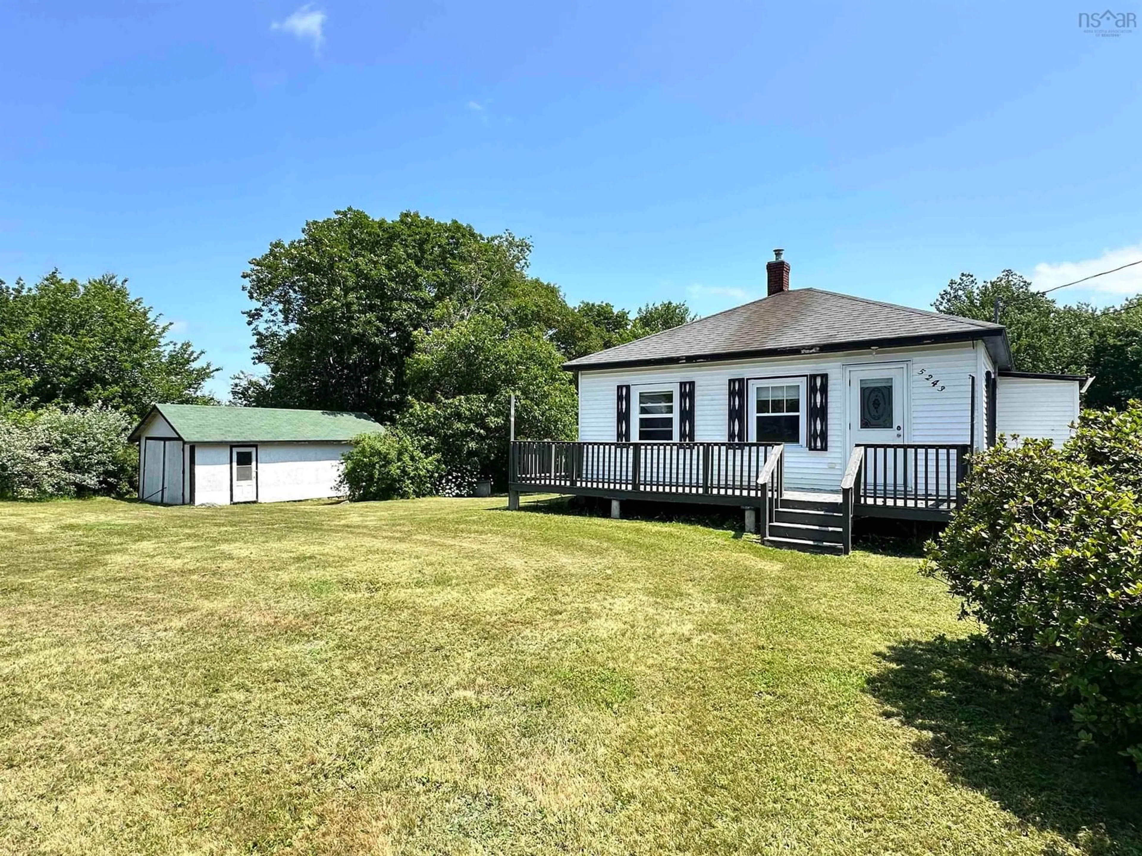 A pic from outside/outdoor area/front of a property/back of a property/a pic from drone, unknown for 5243 Highway 3, White Point Nova Scotia B0T 1K0