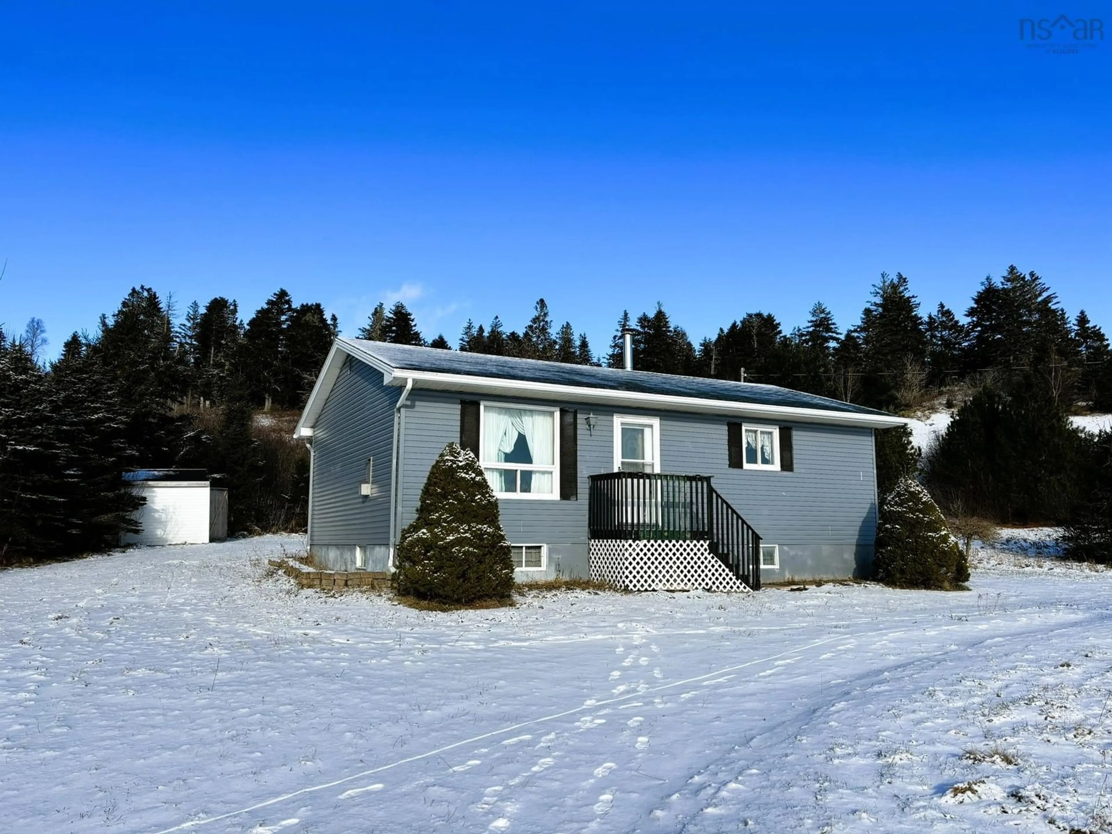 Home with vinyl exterior material, mountain view for 8013 Hwy#209 Hwy, Wards Brook Nova Scotia B0M 1S0