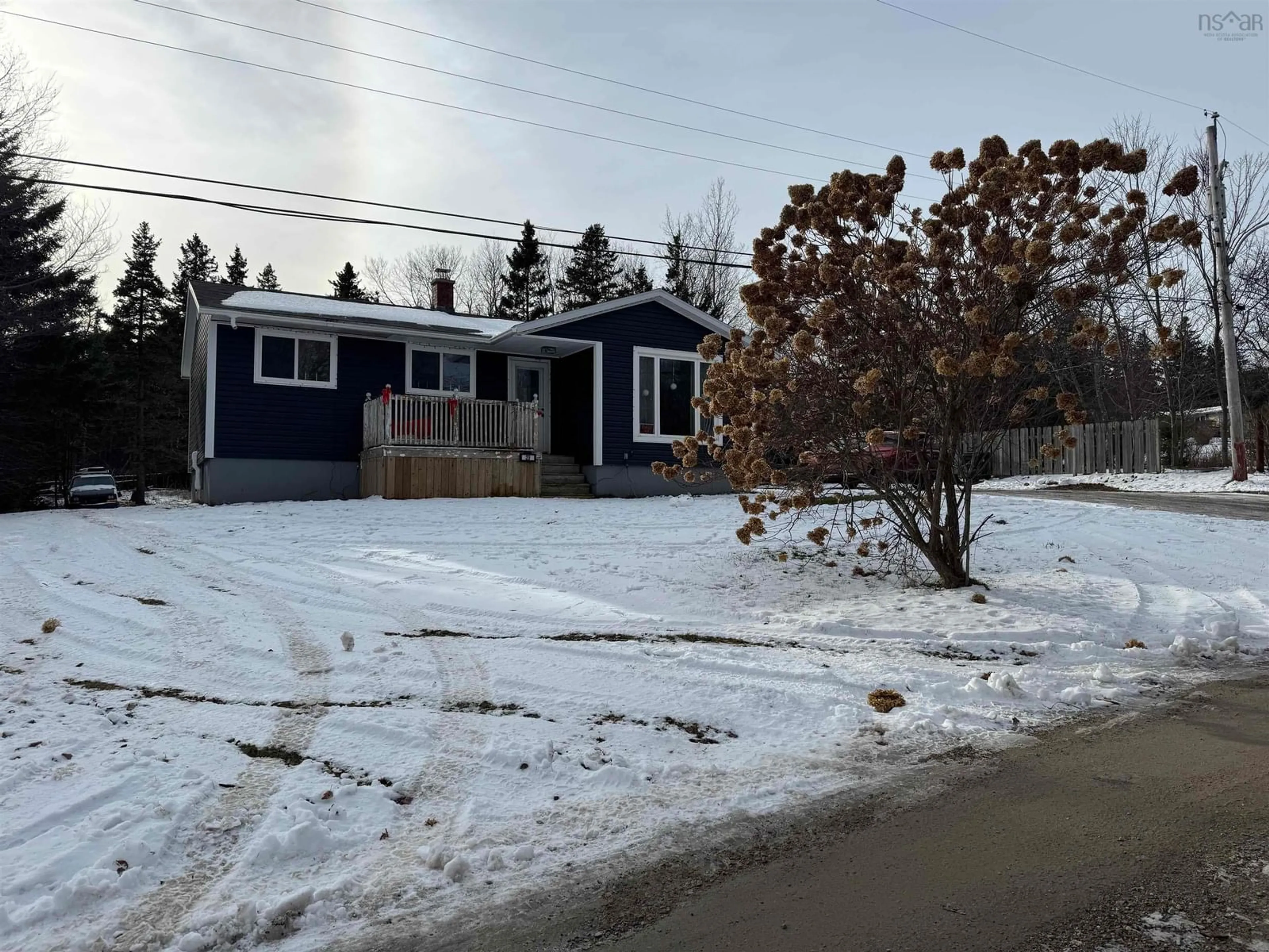 A pic from outside/outdoor area/front of a property/back of a property/a pic from drone, street for 23 Cox Lane, Groves Point Nova Scotia B1V 2X5