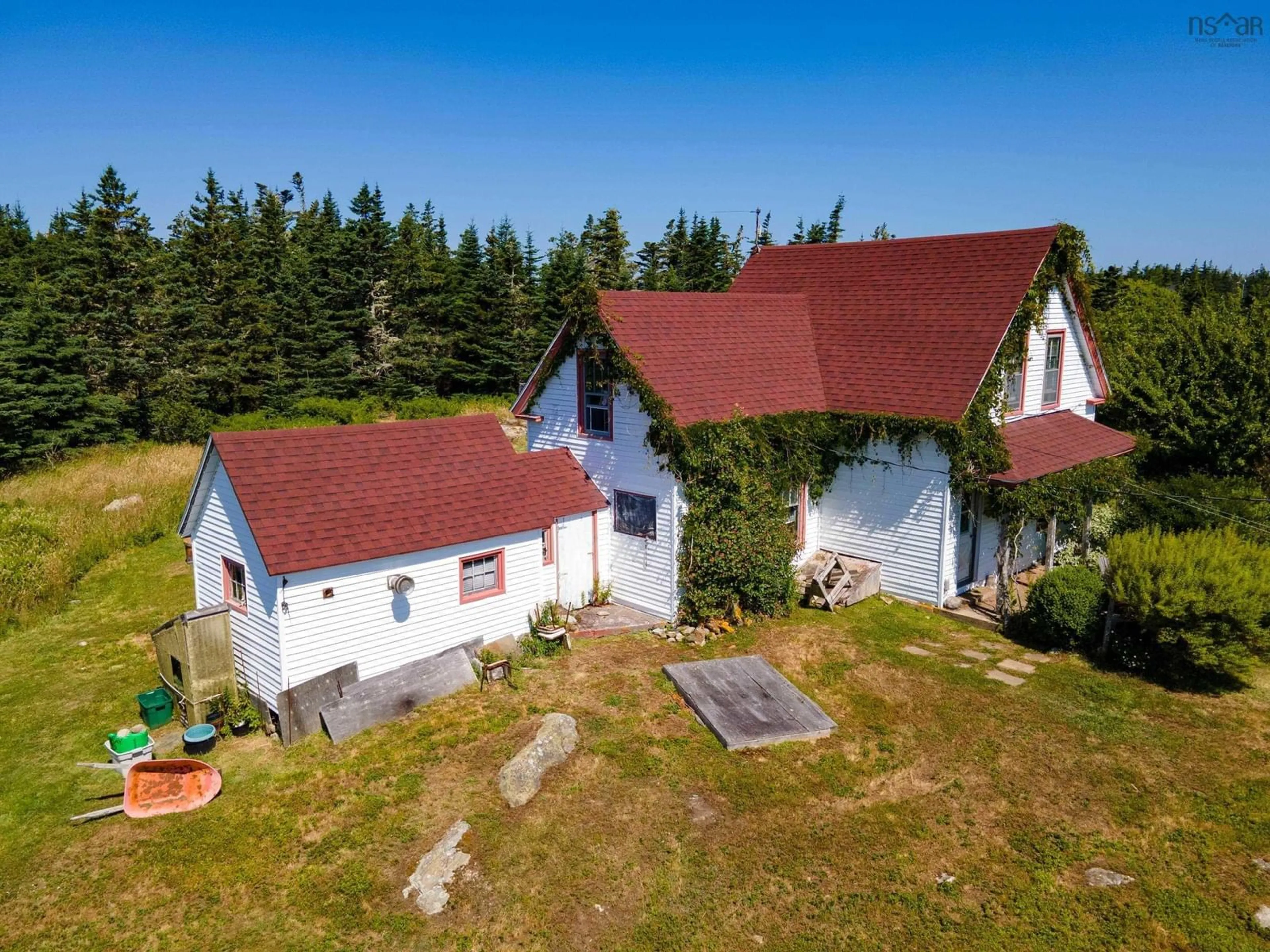 A pic from outside/outdoor area/front of a property/back of a property/a pic from drone, building for 1560 Blanche Rd, Blanche Nova Scotia B0W 1T0