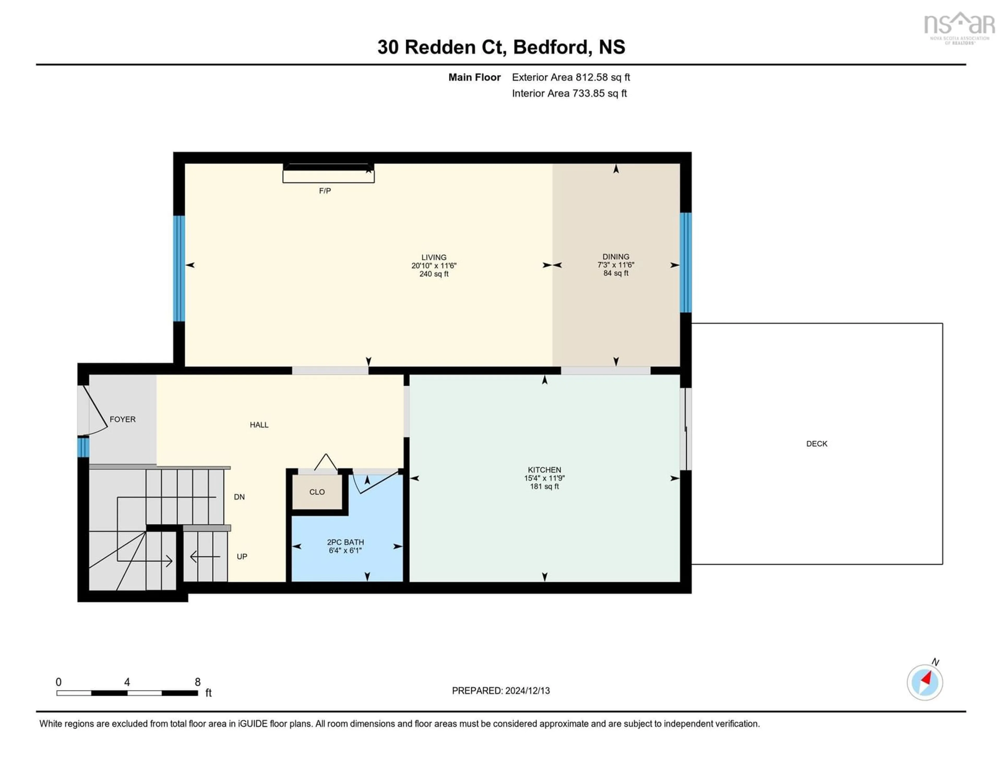 Floor plan for 30 Redden Crt, Bedford Nova Scotia B4A 4G5