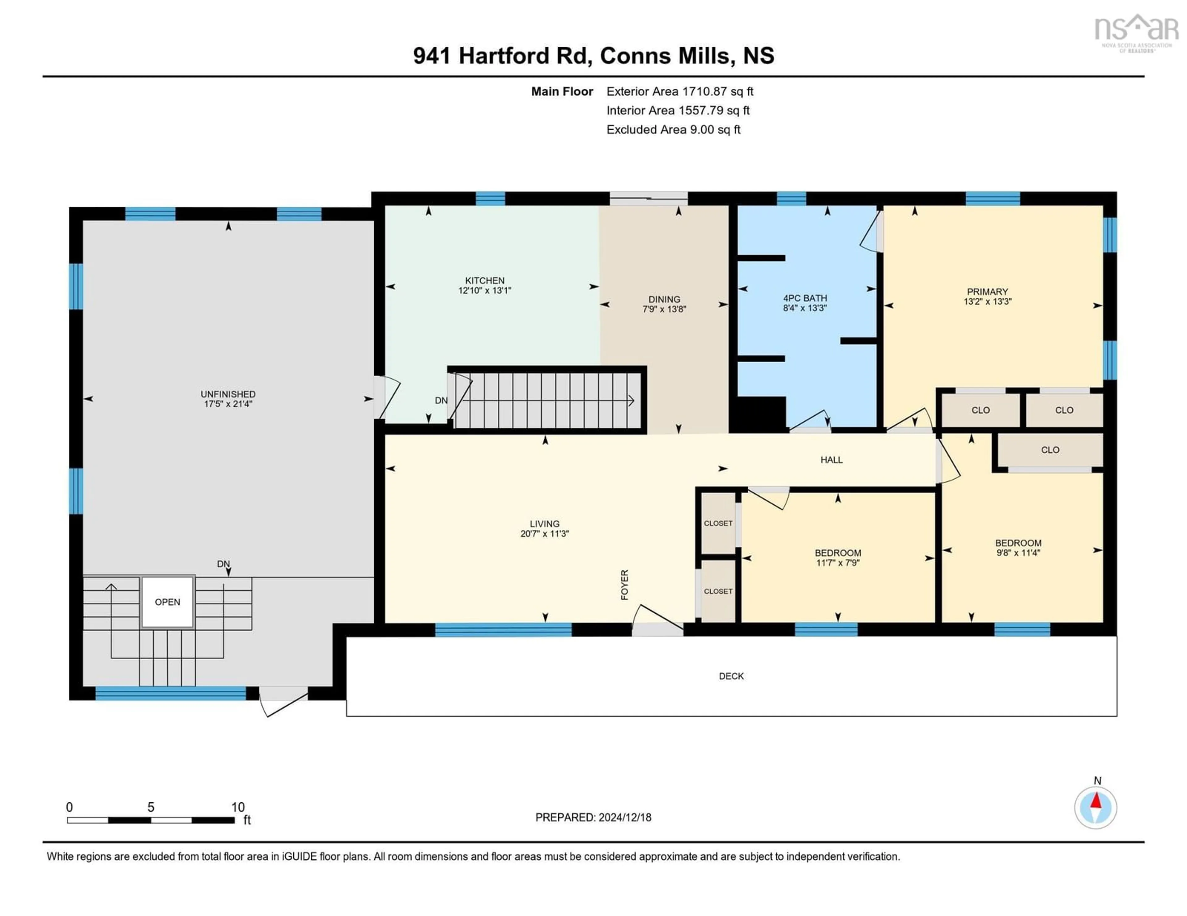 Floor plan for 941 Hartford Rd, Hartford Nova Scotia B0K 1M0