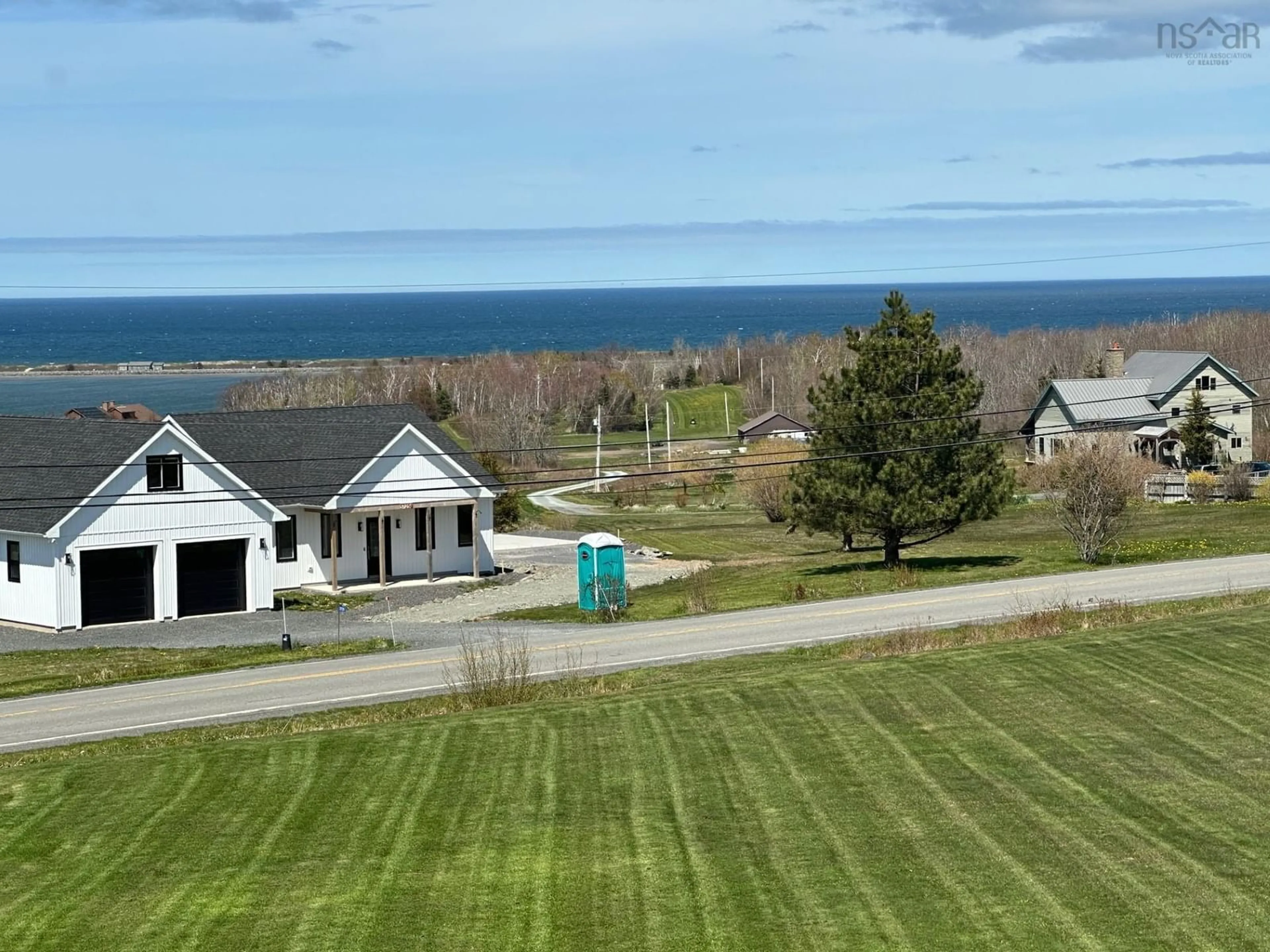 A pic from outside/outdoor area/front of a property/back of a property/a pic from drone, water/lake/river/ocean view for 5718 Little Harbour, Kings Head Nova Scotia B2H 5C4