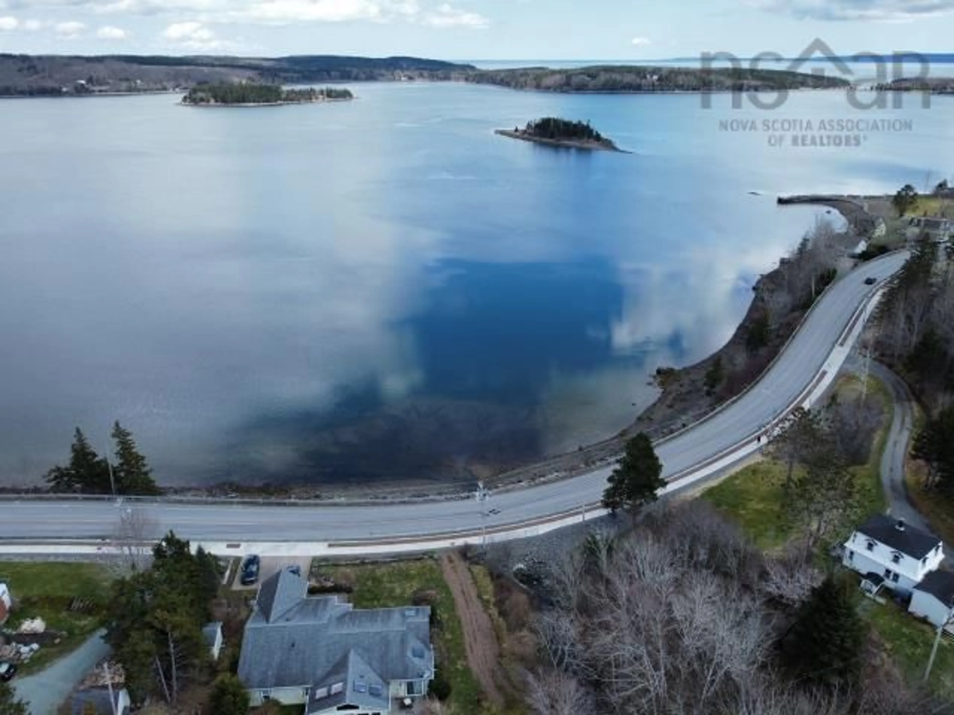 A pic from outside/outdoor area/front of a property/back of a property/a pic from drone, water/lake/river/ocean view for 209 Main Street, Guysborough Nova Scotia B0H 1N0