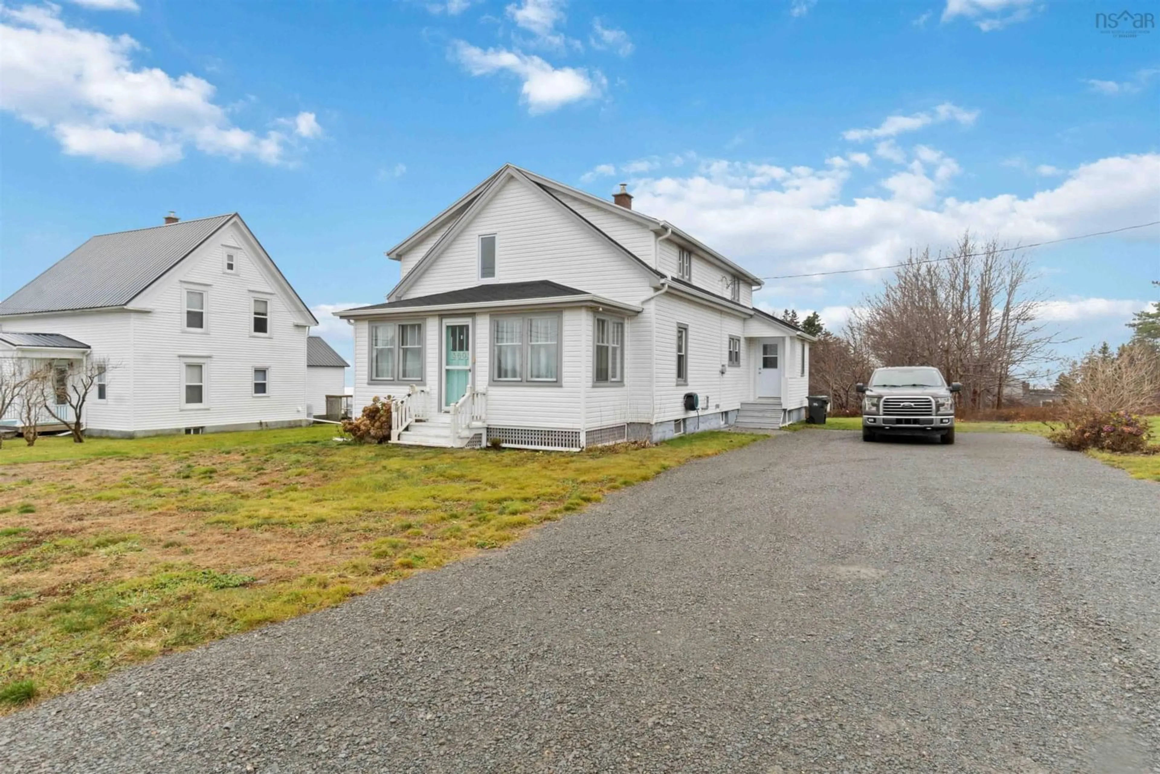 A pic from outside/outdoor area/front of a property/back of a property/a pic from drone, street for 3605 Highway 1, St. Bernard Nova Scotia B0W 3T0