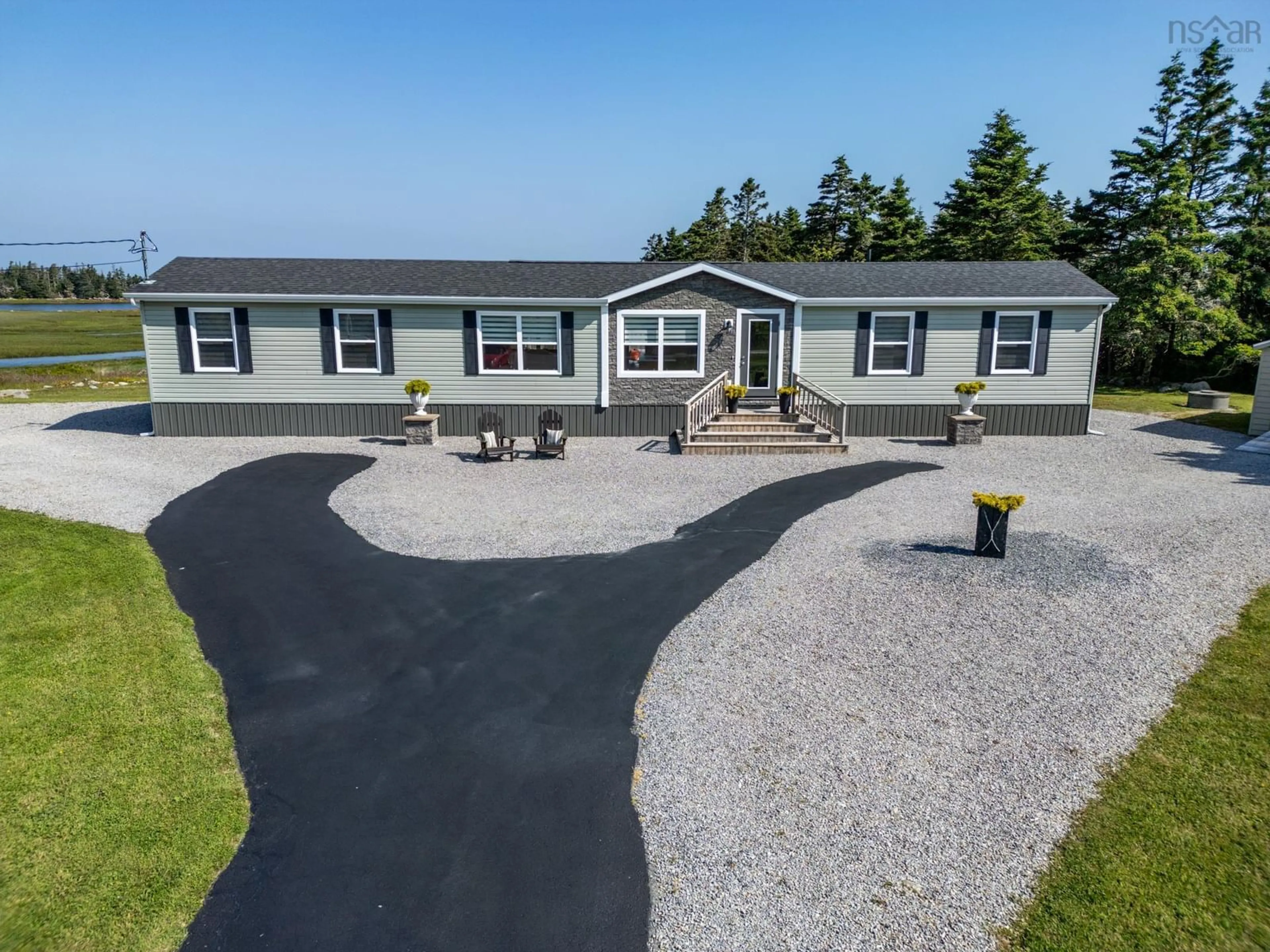 A pic from outside/outdoor area/front of a property/back of a property/a pic from drone, unknown for 1480 Highway 330, Newellton Nova Scotia B0W 1P0