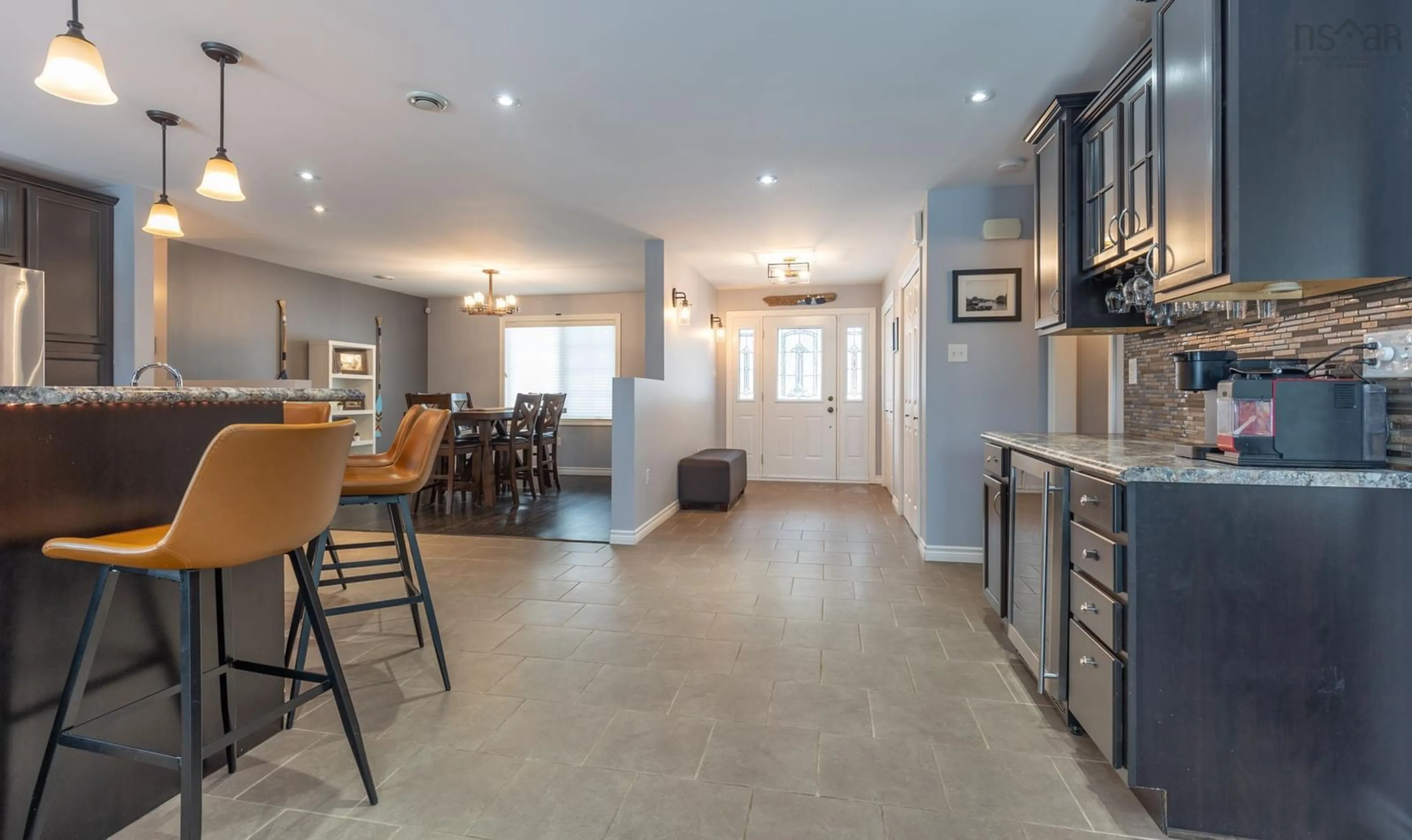 Open concept kitchen, ceramic/tile floor for 592 Greenville Rd, Greenville Nova Scotia B5A 5J6