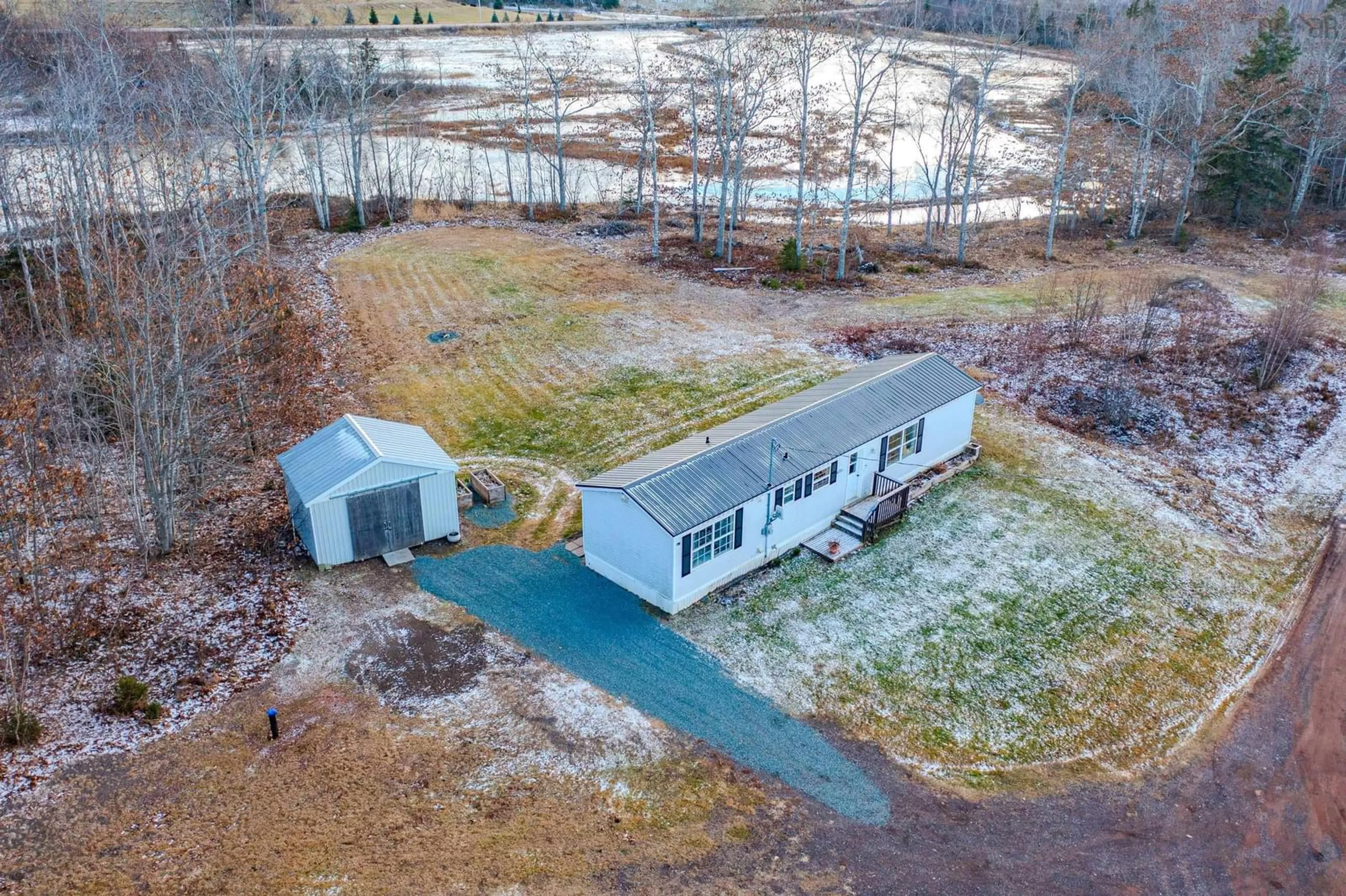 A pic from outside/outdoor area/front of a property/back of a property/a pic from drone, building for 66 Macconnell Pl, Waldegrave Nova Scotia B0K 1V0