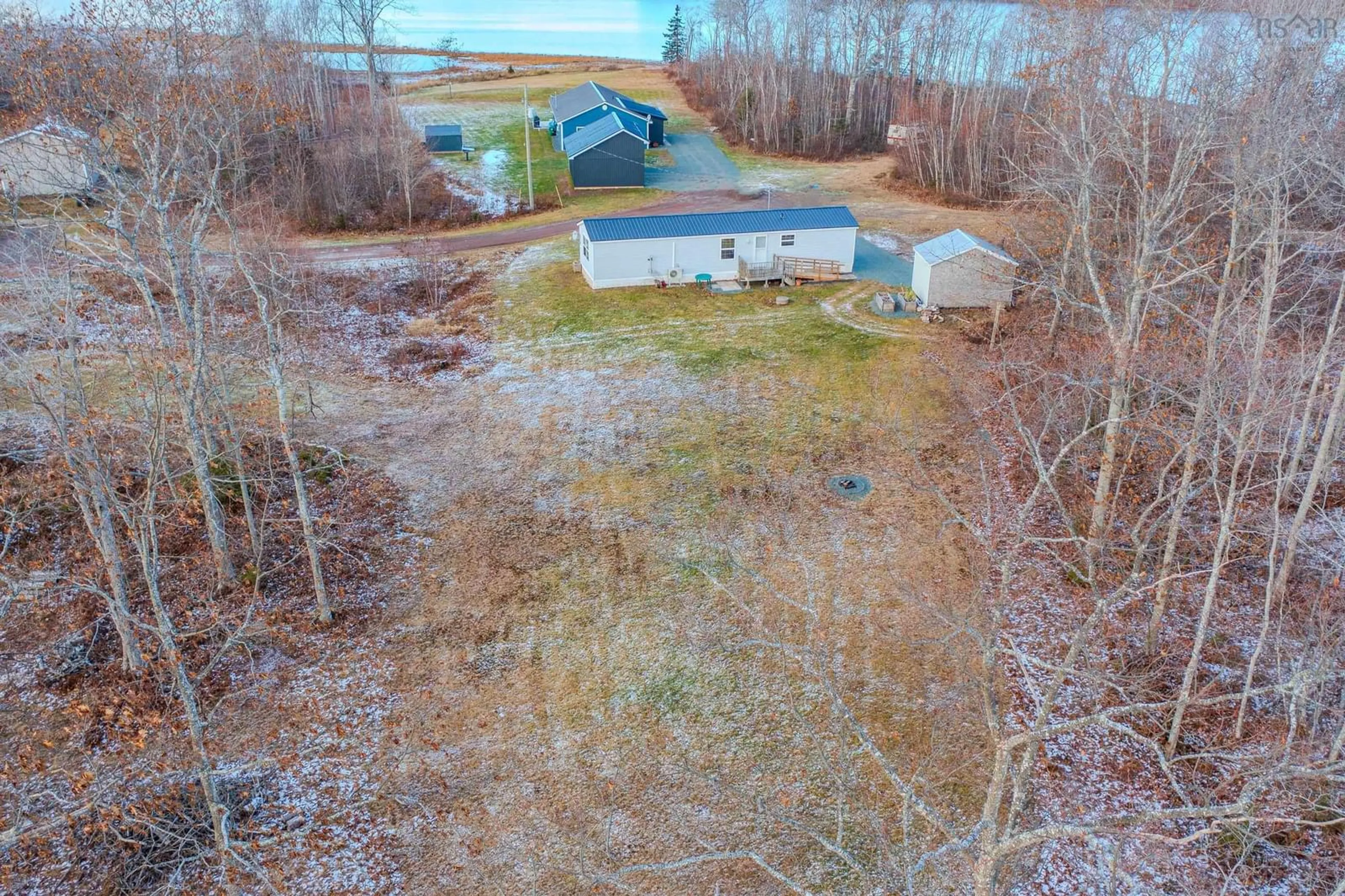 A pic from outside/outdoor area/front of a property/back of a property/a pic from drone, water/lake/river/ocean view for 66 Macconnell Pl, Waldegrave Nova Scotia B0K 1V0