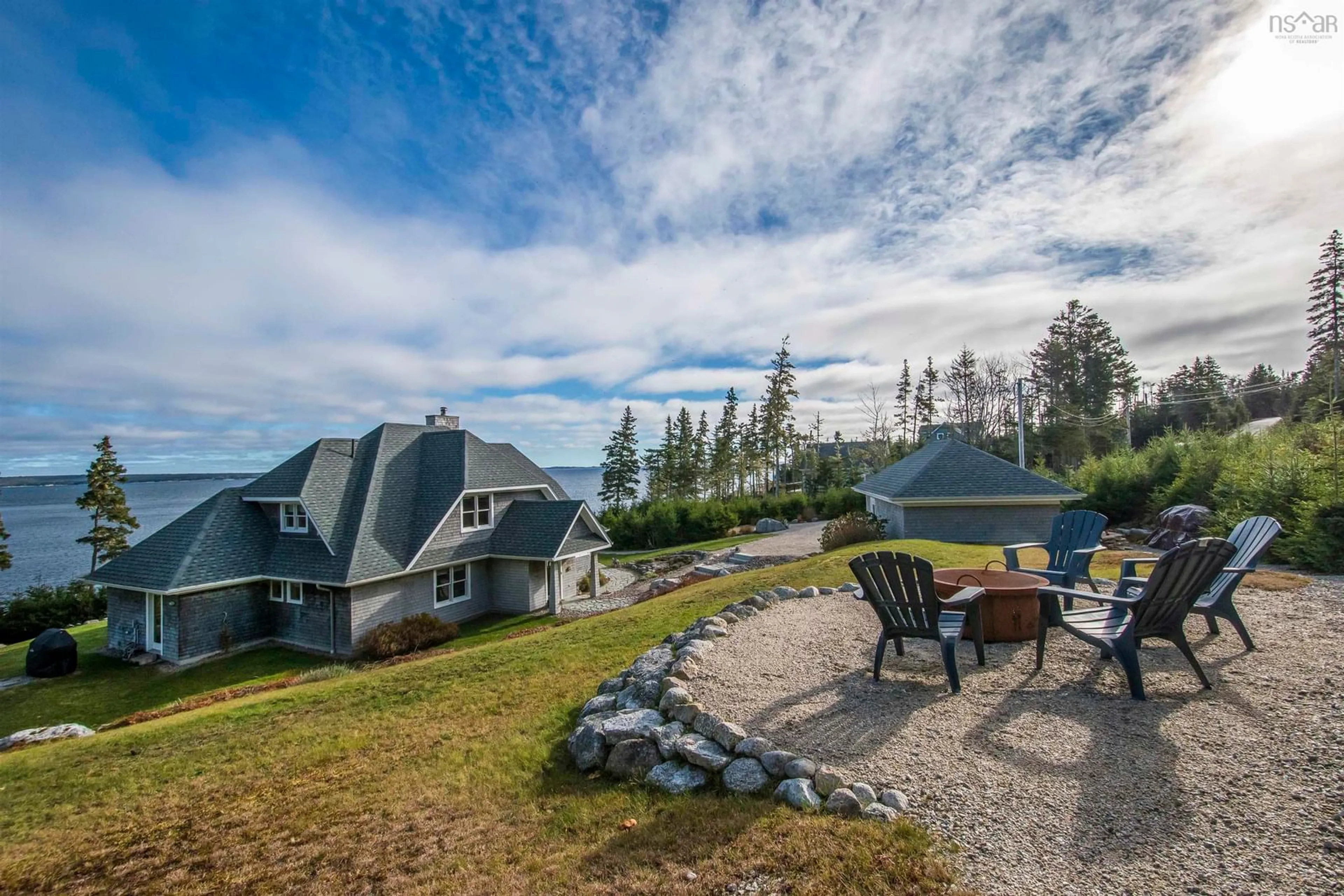 Patio, water/lake/river/ocean view for 20 Abbies Way, Northwest Cove Nova Scotia B0J 1C0