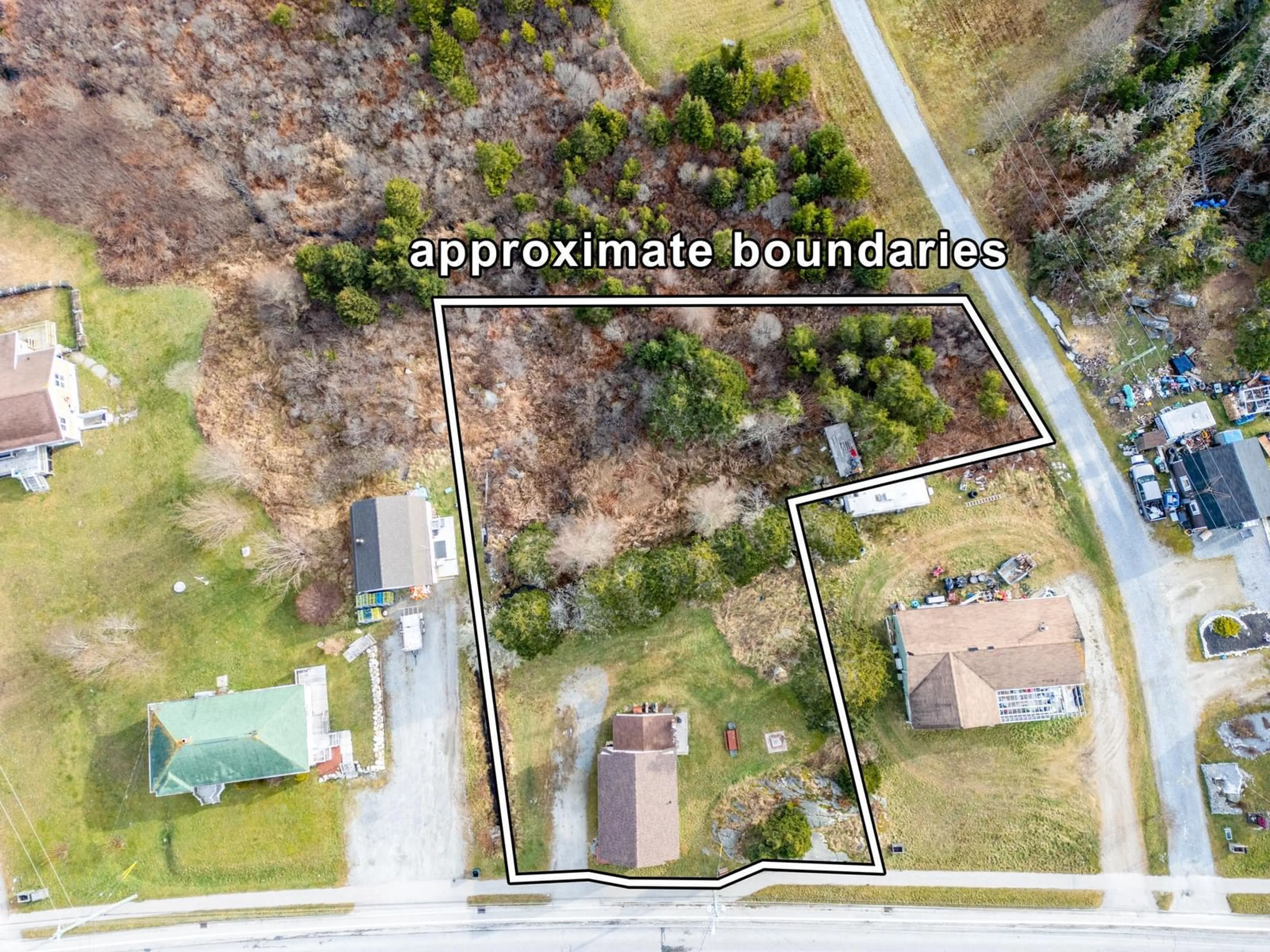 A pic from outside/outdoor area/front of a property/back of a property/a pic from drone, street for 6622 Highway 3, Lower Woods Harbour Nova Scotia B0W 2E0