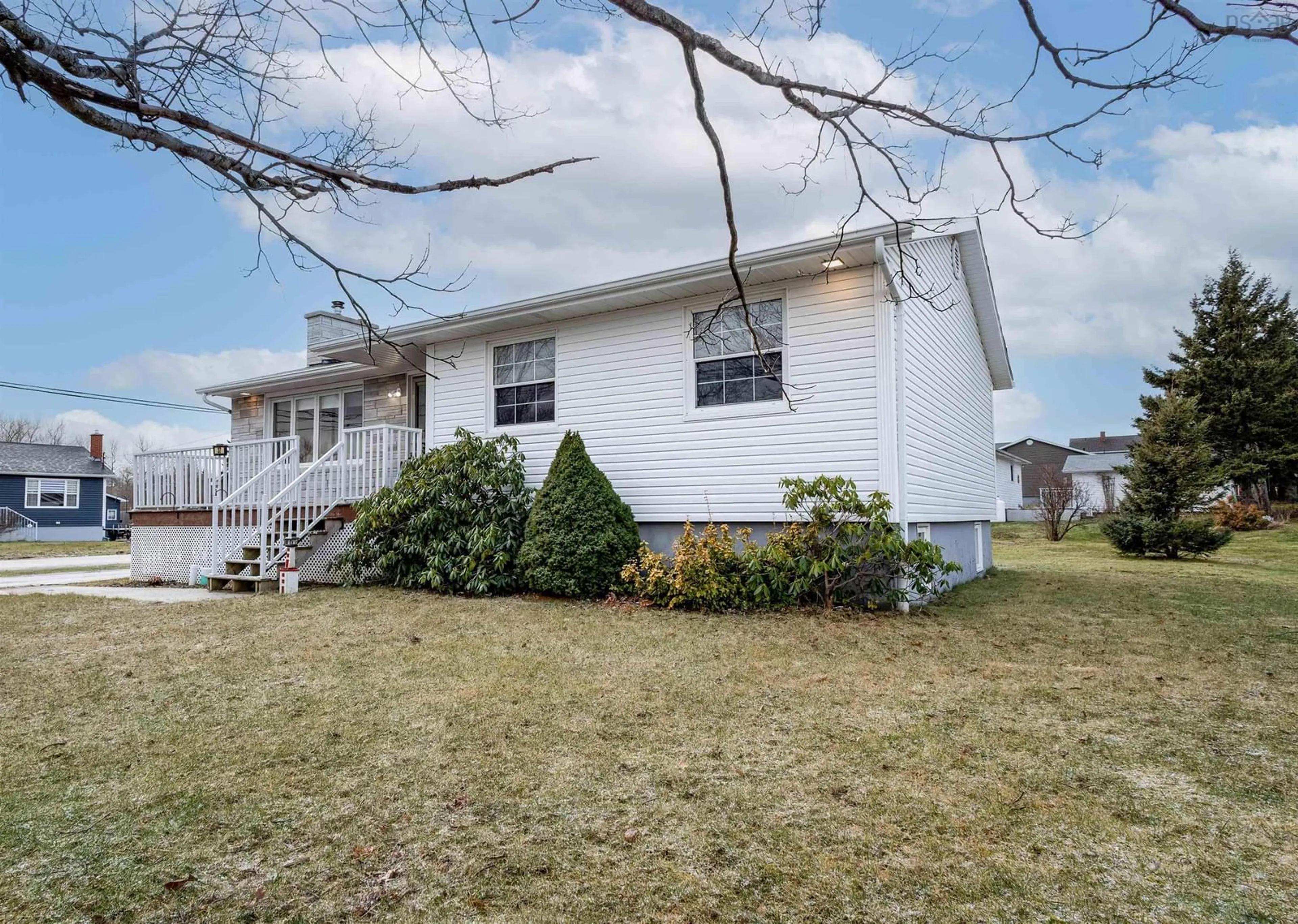 Home with vinyl exterior material, street for 37 Hillside Ave, Glace Bay Nova Scotia B1A 4B7