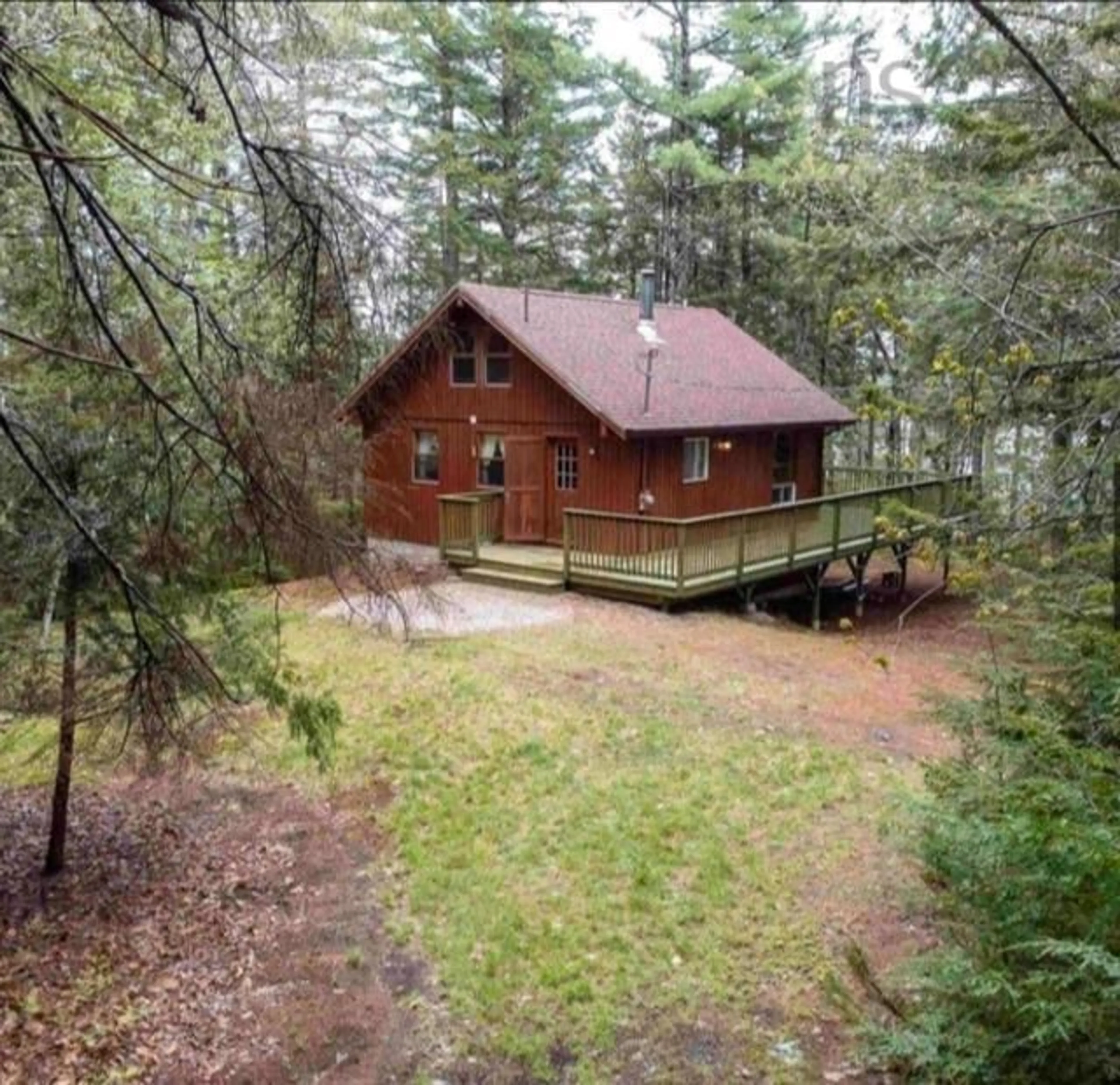 A pic from outside/outdoor area/front of a property/back of a property/a pic from drone, forest/trees view for 442 Narrows Rd, Labelle Nova Scotia B0T 1E0