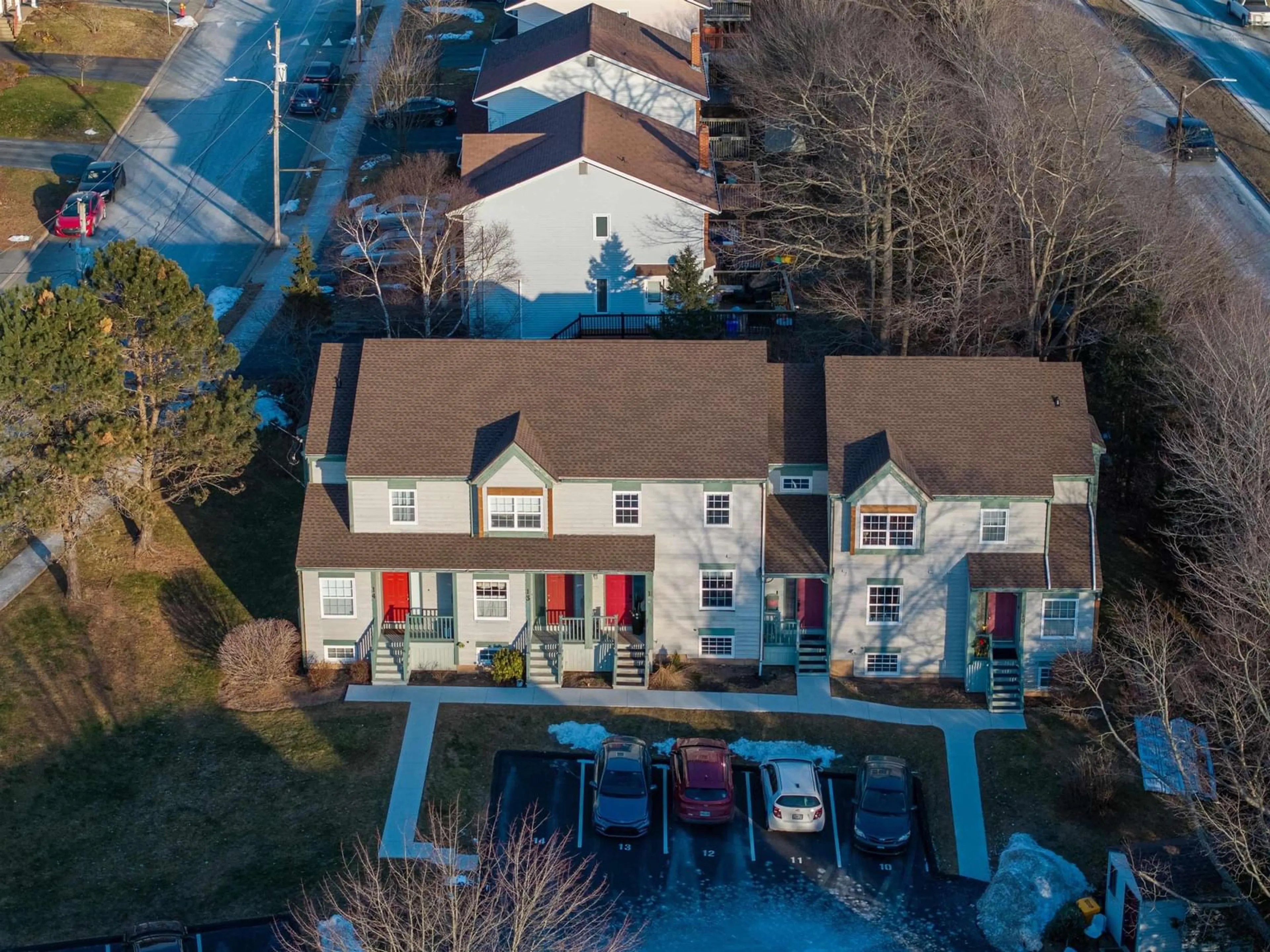 A pic from outside/outdoor area/front of a property/back of a property/a pic from drone, street for 12 Collins Grove Ridge, Dartmouth Nova Scotia B2W 5Y2