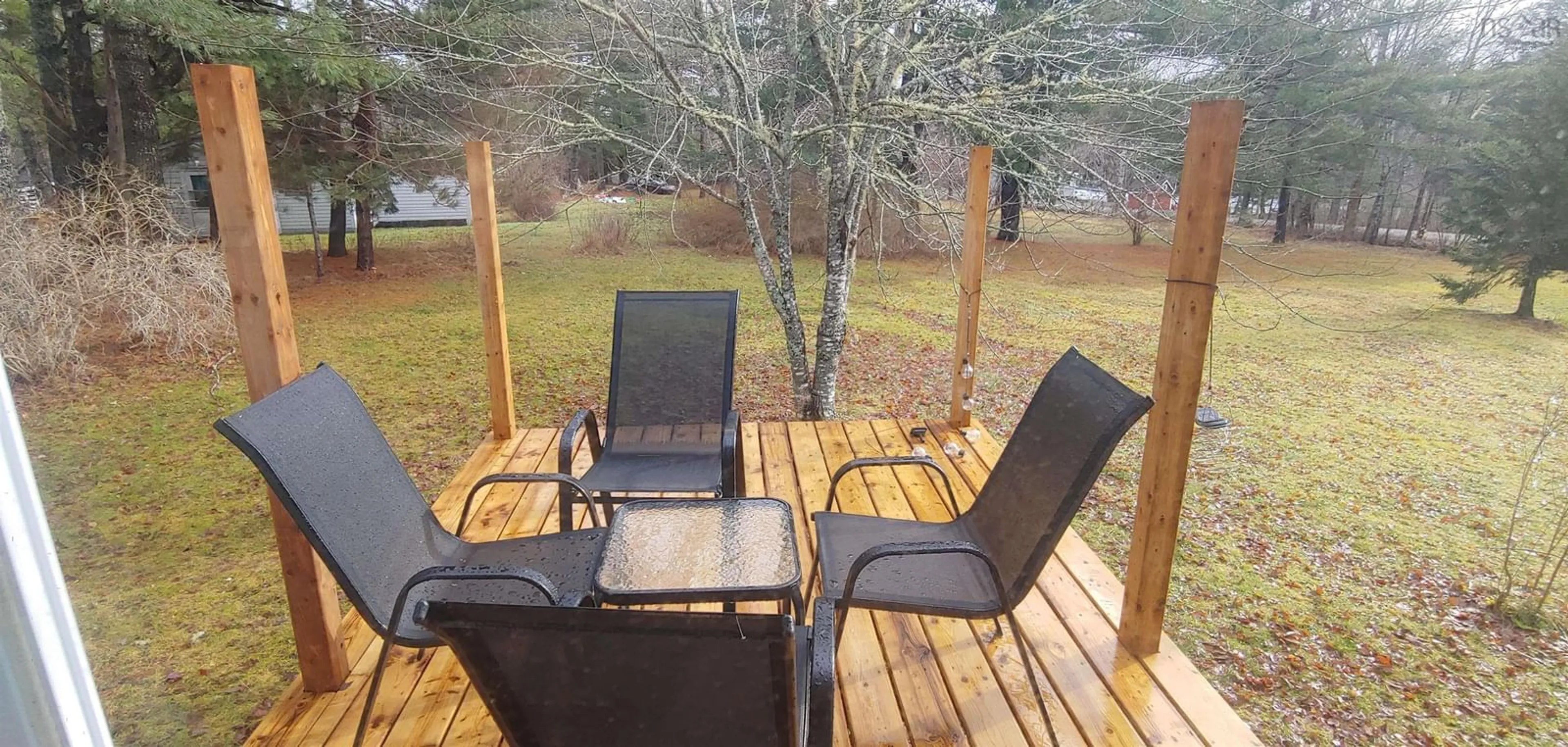 Patio, water/lake/river/ocean view for 4064 Medway River Rd, Bangs Falls Nova Scotia B0T 1E0