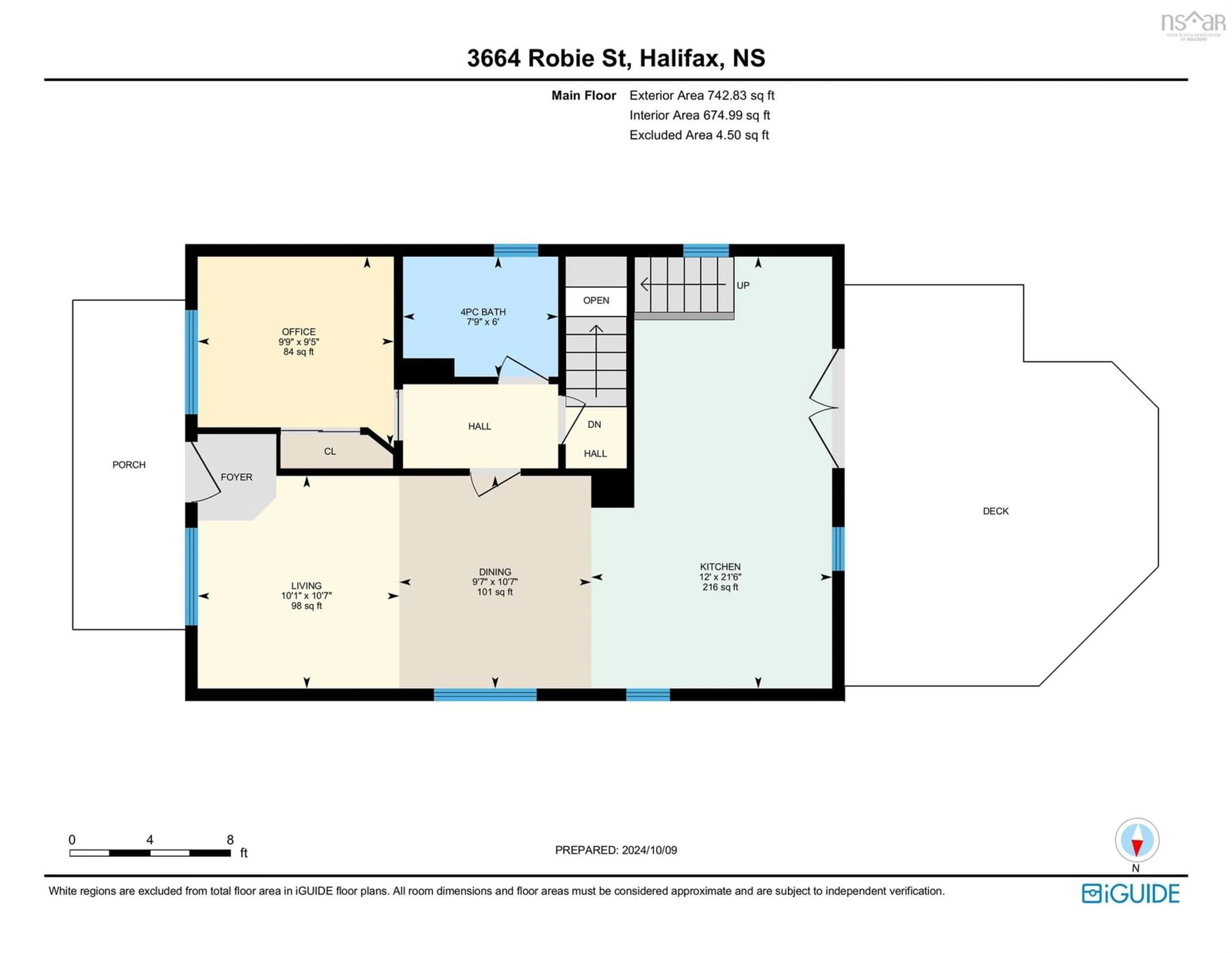 Floor plan for 3664 Robie St, Halifax Nova Scotia B3K 4T1