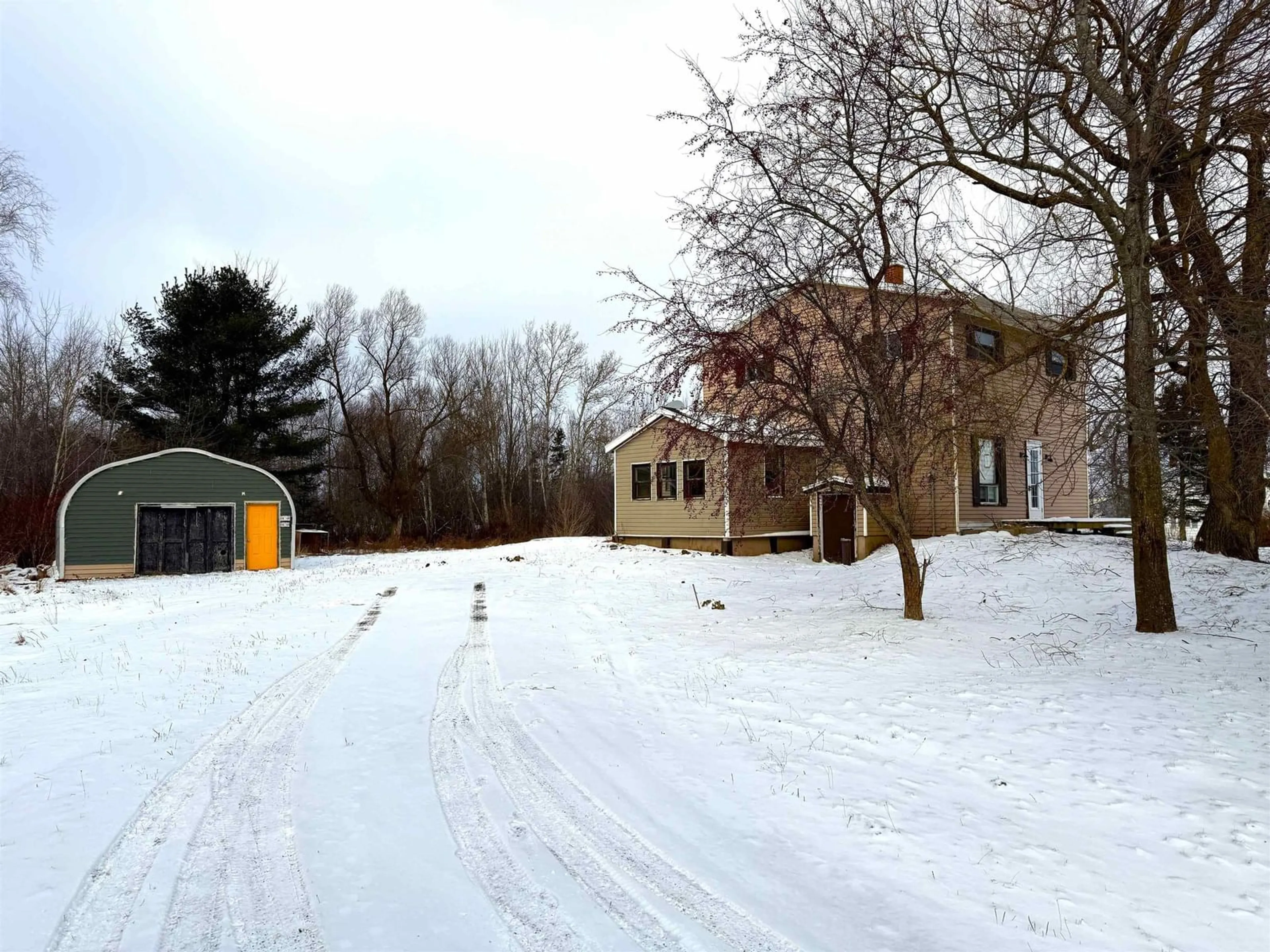 A pic from outside/outdoor area/front of a property/back of a property/a pic from drone, street for 1993 Ridge Rd, Melanson Nova Scotia B4P 2R1