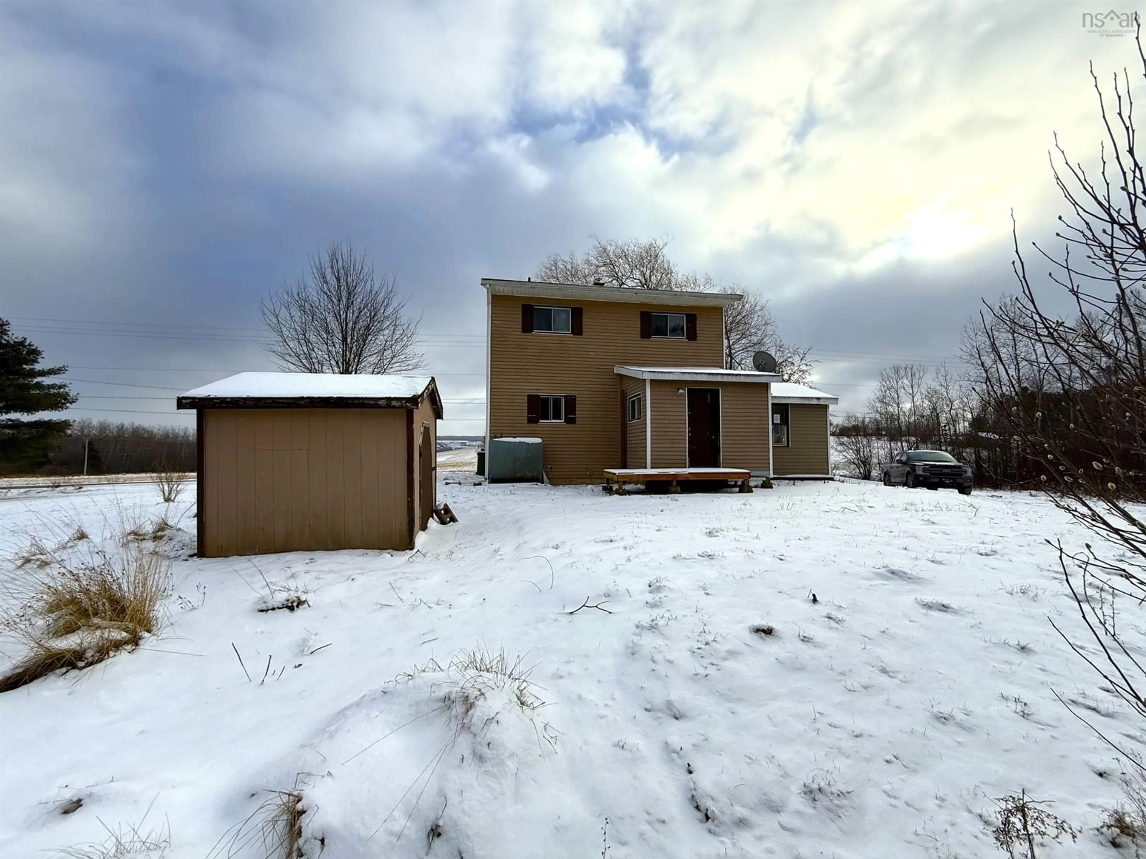 A pic from outside/outdoor area/front of a property/back of a property/a pic from drone, building for 1993 Ridge Rd, Melanson Nova Scotia B4P 2R1