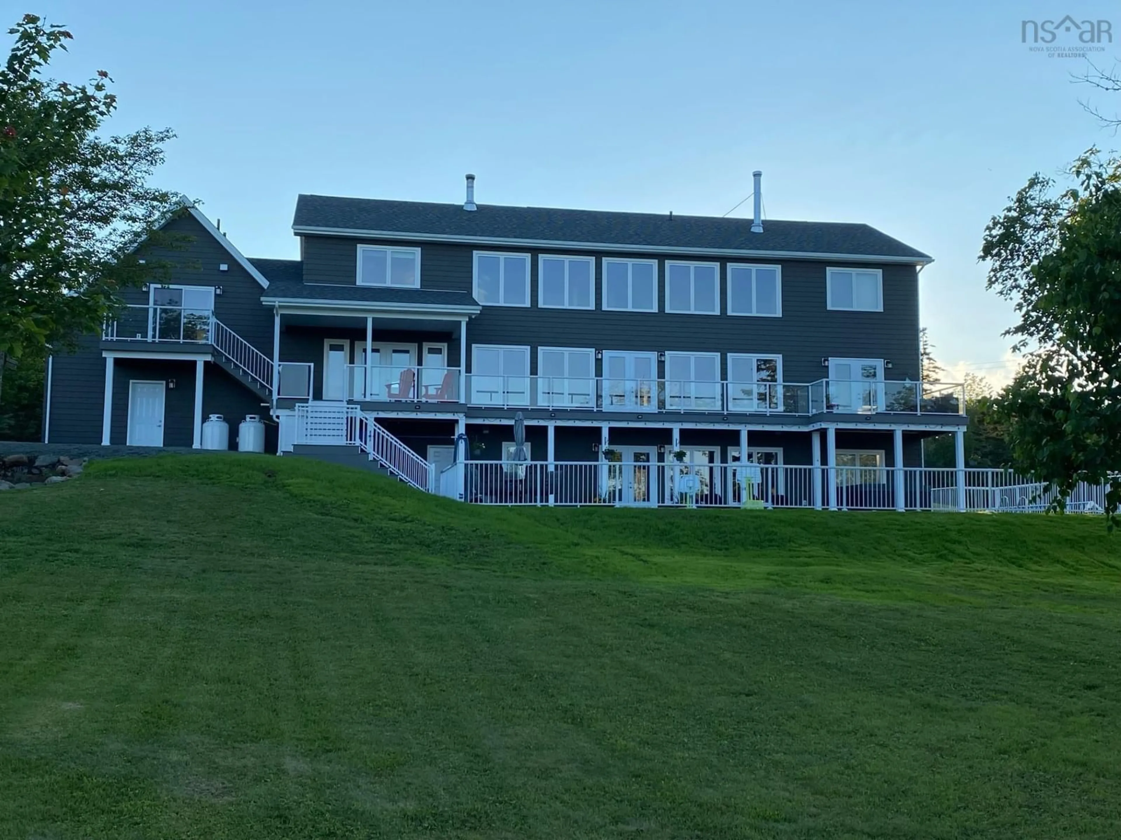 A pic from outside/outdoor area/front of a property/back of a property/a pic from drone, water/lake/river/ocean view for 17 Triton Brook Road, Fairmont, Fairmont Nova Scotia B2G 2K9