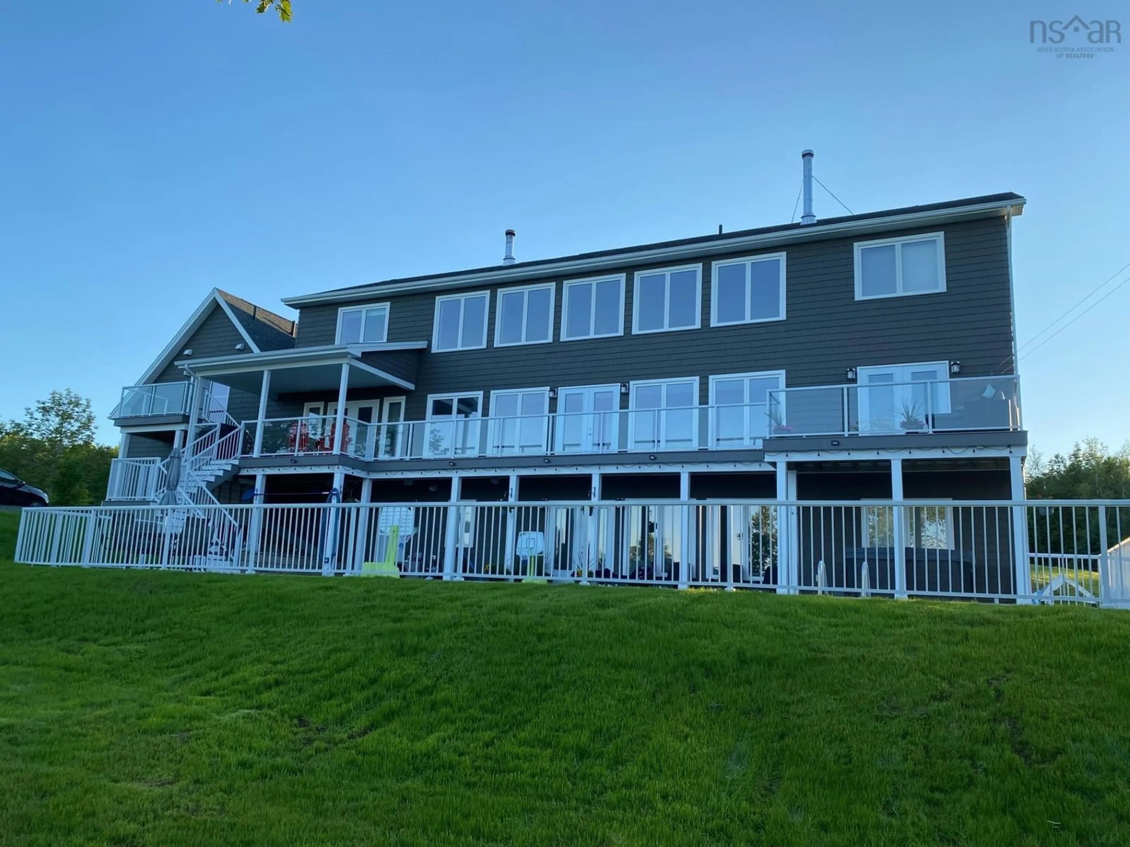 A pic from outside/outdoor area/front of a property/back of a property/a pic from drone, water/lake/river/ocean view for 17 Triton Brook Road, Fairmont, Fairmont Nova Scotia B2G 2K9