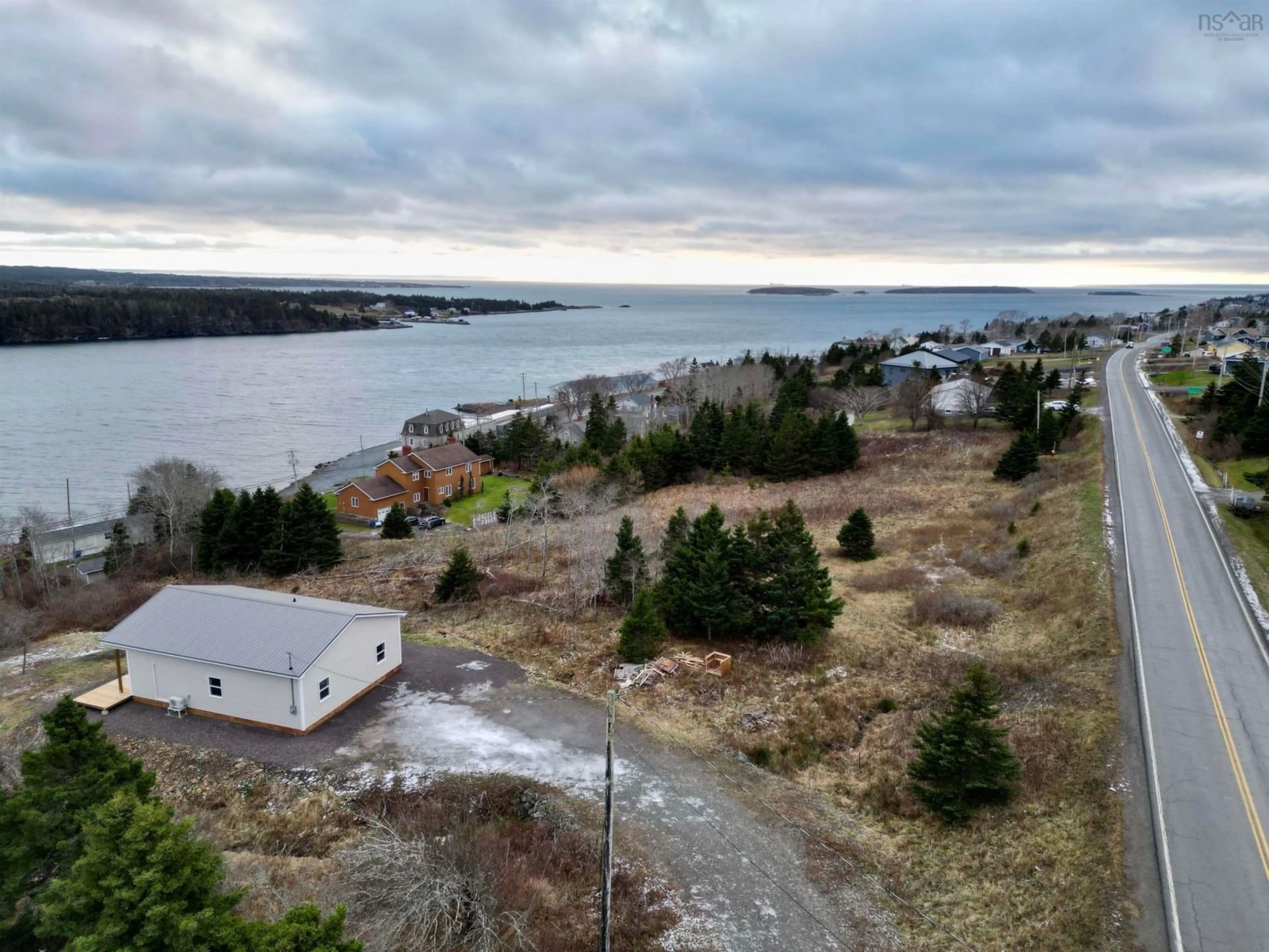 A pic from outside/outdoor area/front of a property/back of a property/a pic from drone, water/lake/river/ocean view for 2742 High Rd #Lot 2015-48, Arichat Nova Scotia B0E 1A0