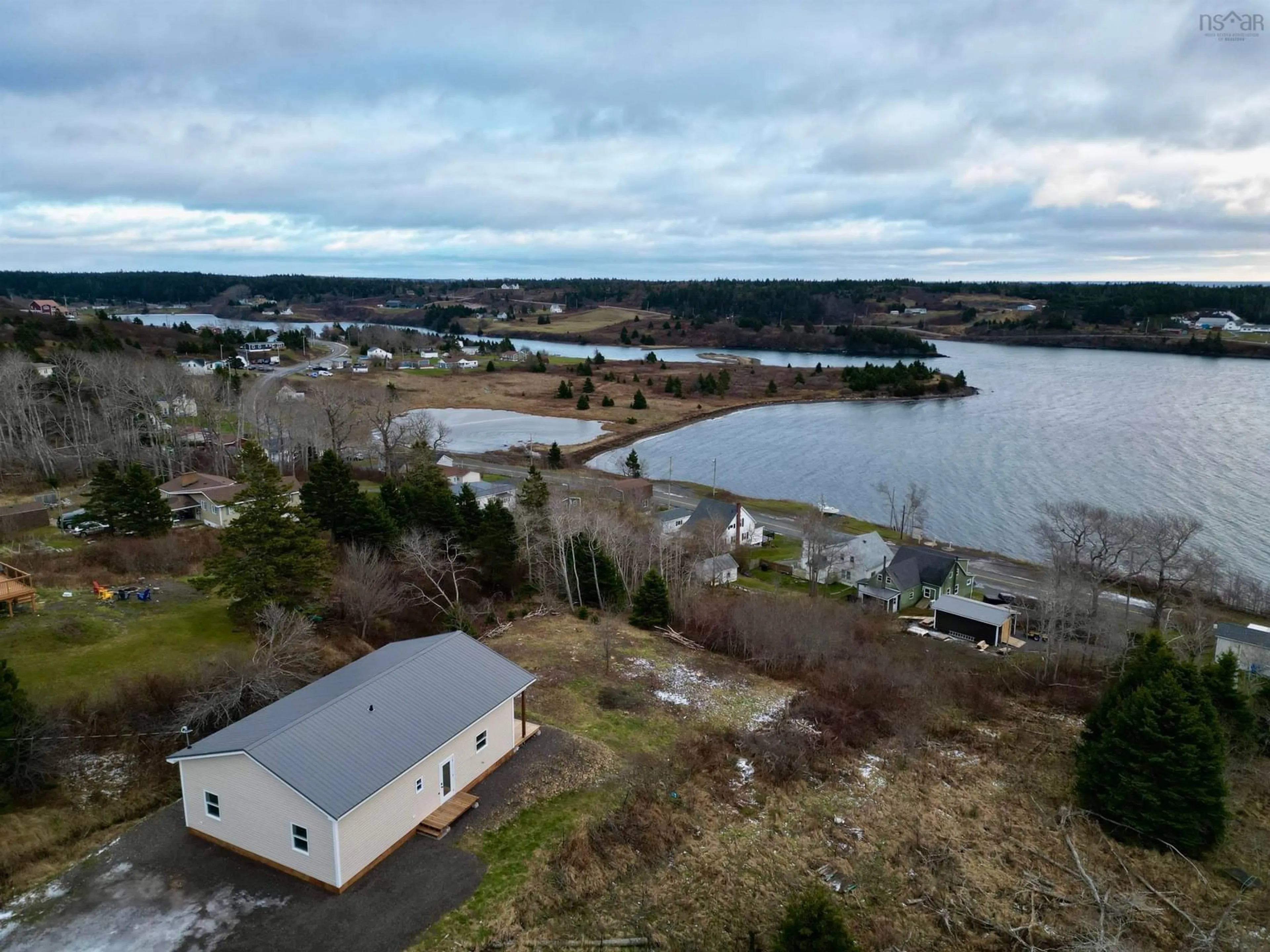 A pic from outside/outdoor area/front of a property/back of a property/a pic from drone, water/lake/river/ocean view for 2742 High Rd #Lot 2015-48, Arichat Nova Scotia B0E 1A0