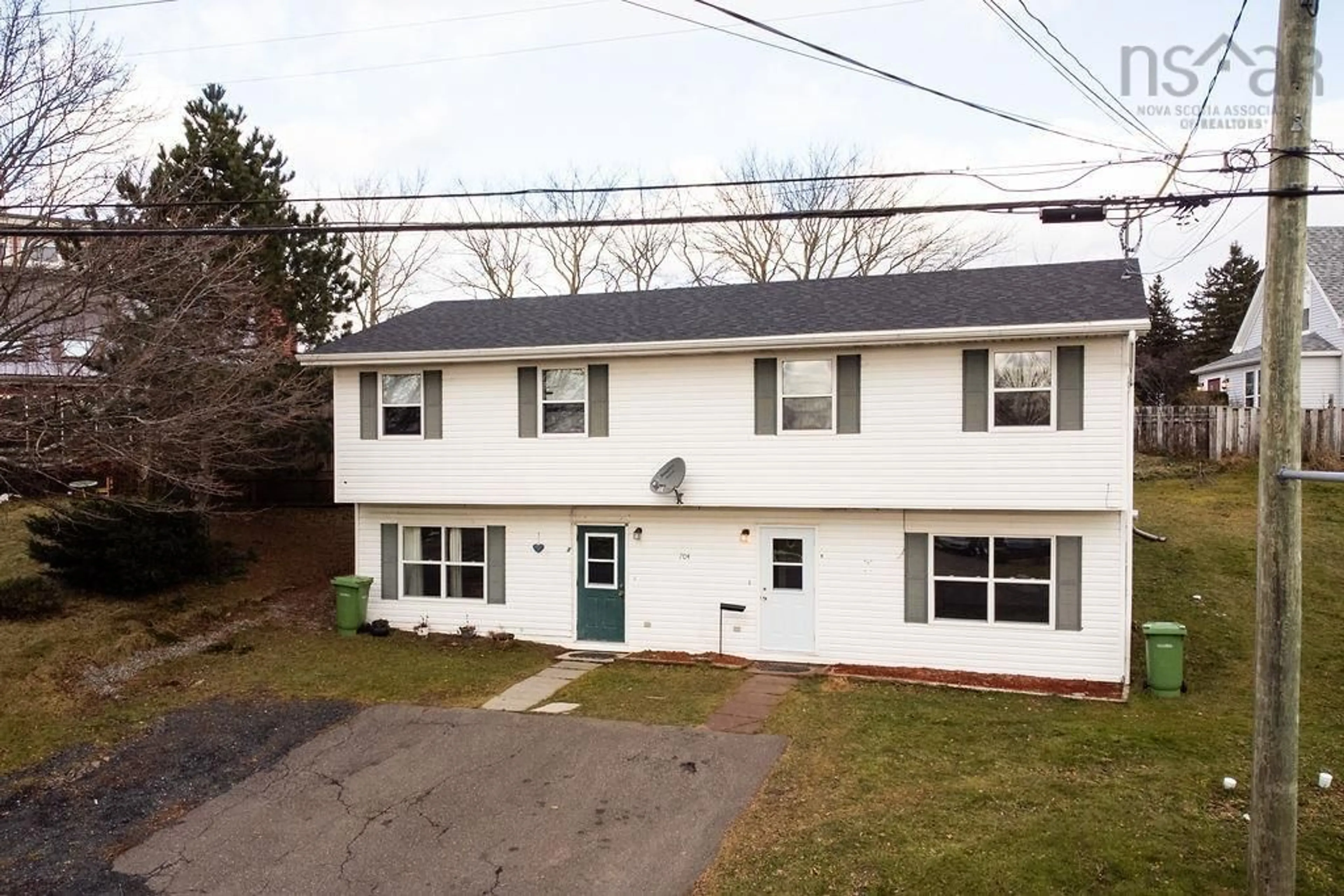 A pic from outside/outdoor area/front of a property/back of a property/a pic from drone, street for 704 Queen St, Port Hawkesbury Nova Scotia B9A 2W8