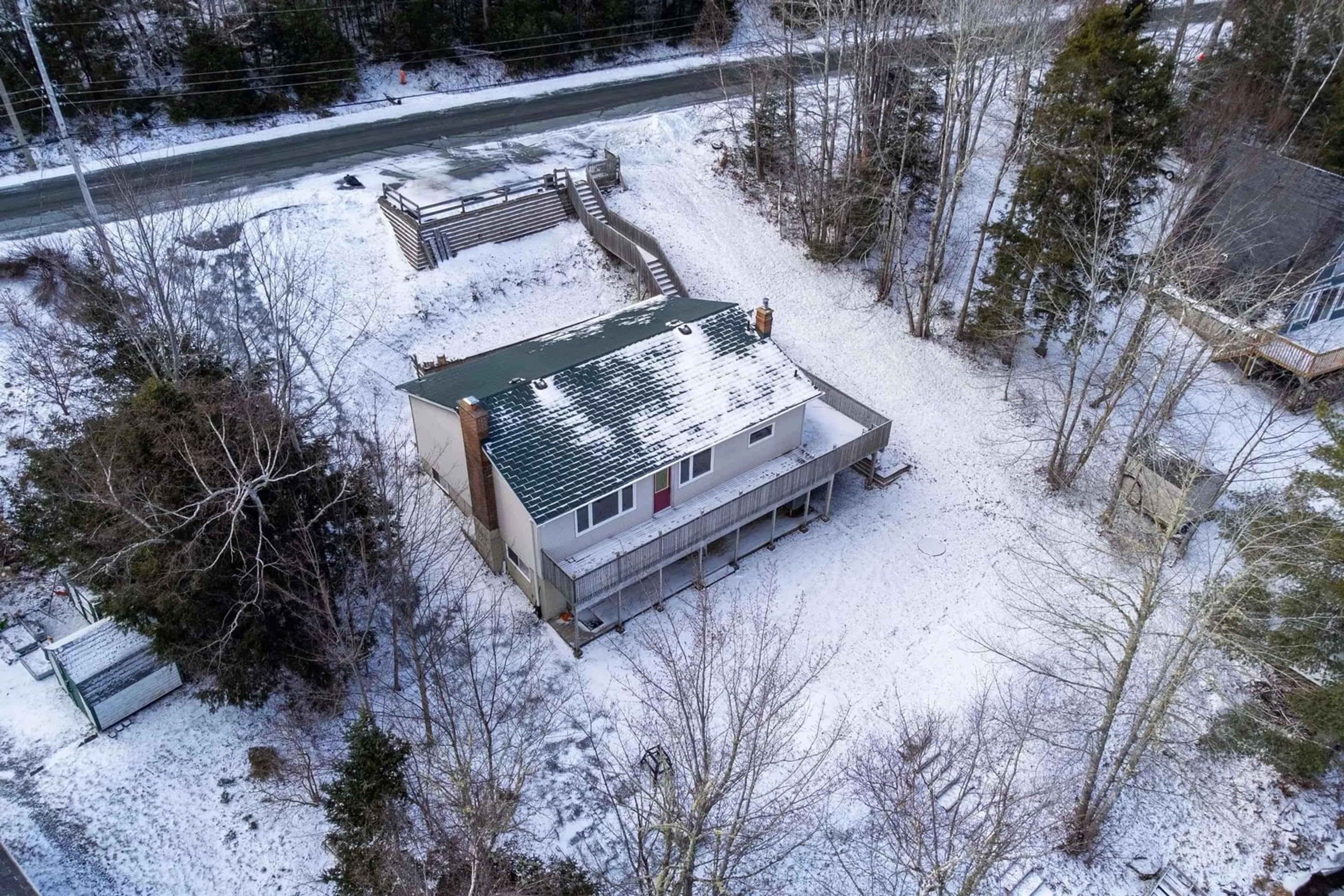 A pic from outside/outdoor area/front of a property/back of a property/a pic from drone, building for 188 Tucker Lake Rd, Beaver Bank Nova Scotia B4G 1C3