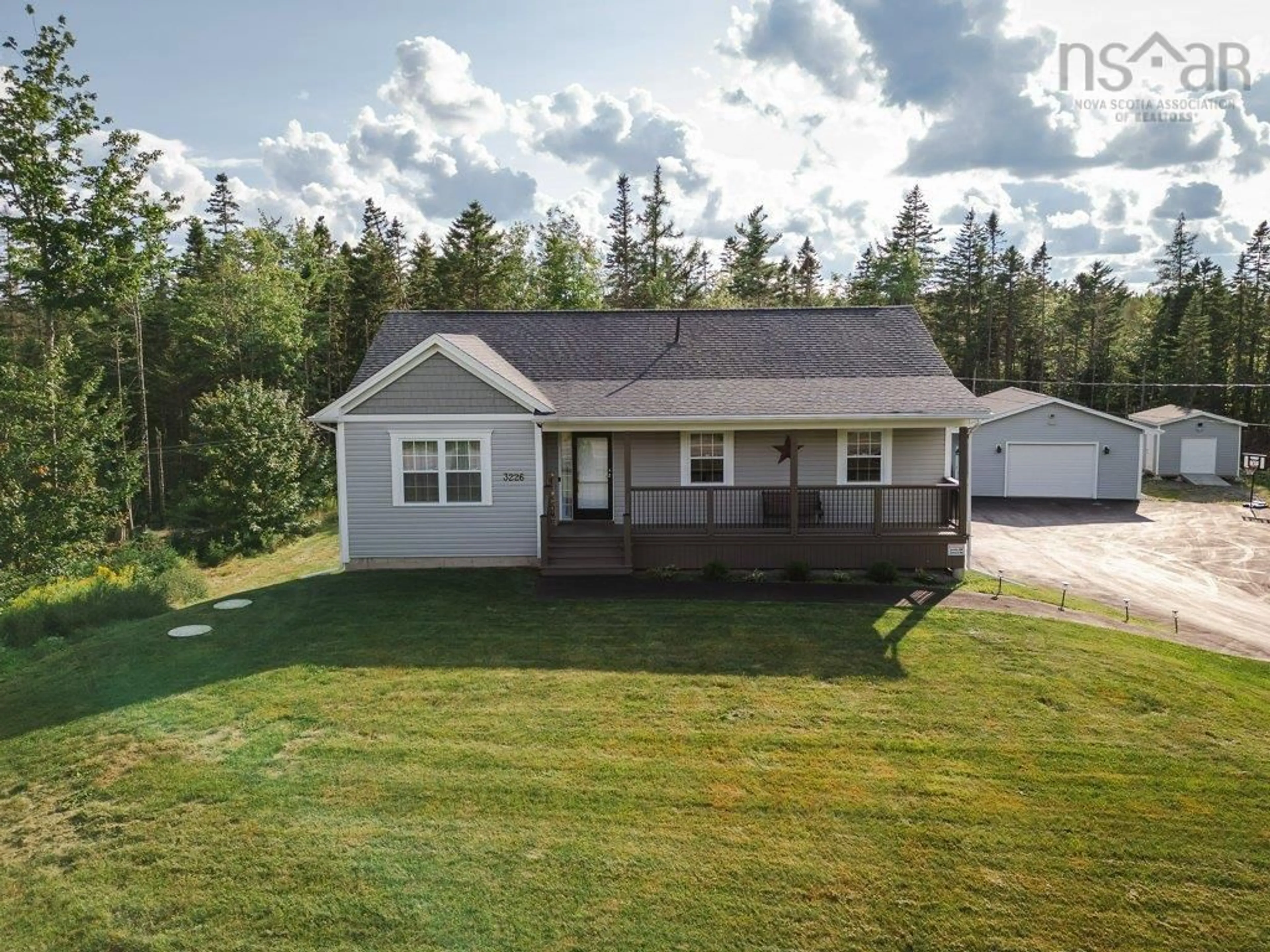 A pic from outside/outdoor area/front of a property/back of a property/a pic from drone, unknown for 3226 Sackville Dr, Upper Sackville Nova Scotia B4E 3C5