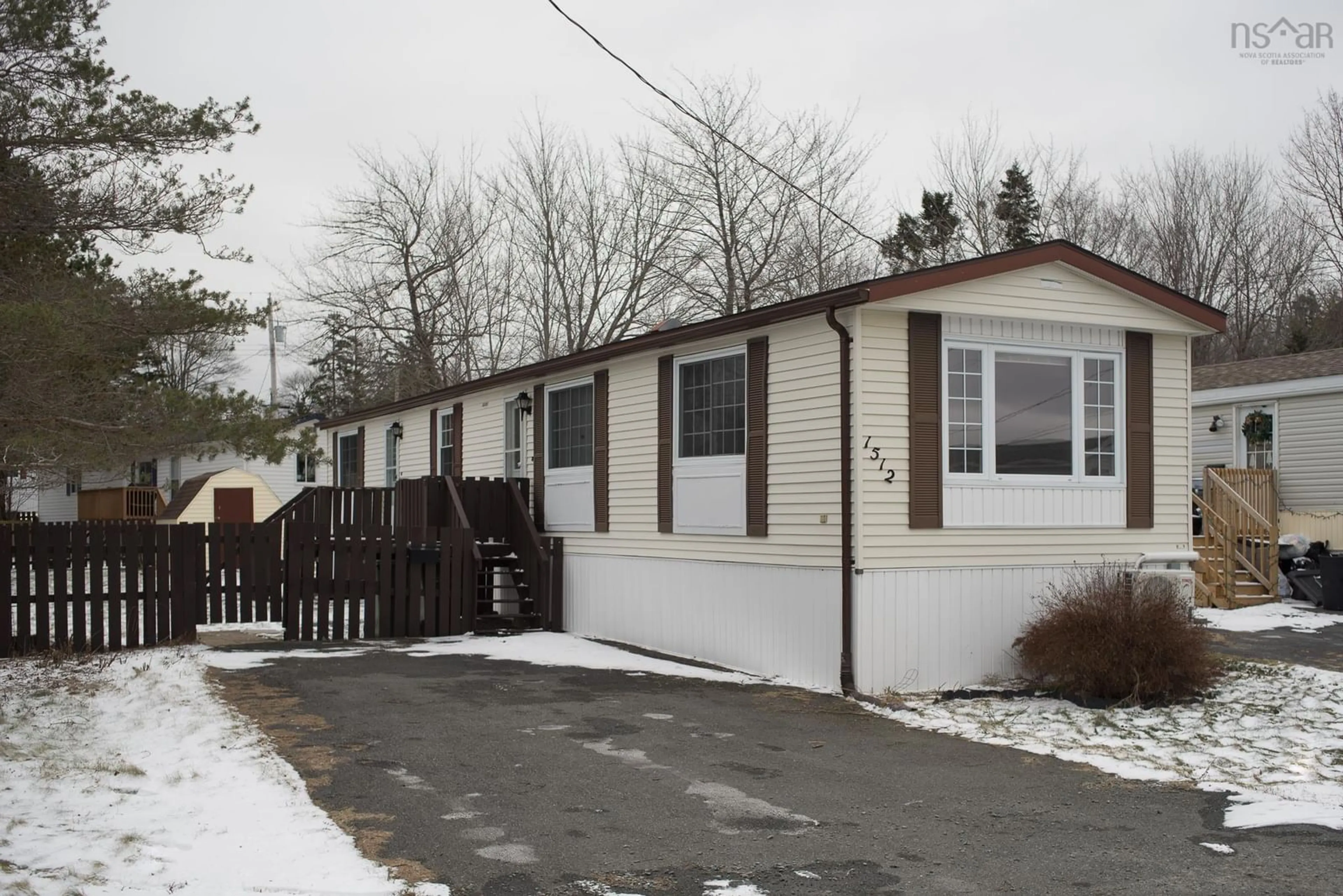 Home with vinyl exterior material, street for 1512 Woodbine Dr, Beaver Bank Nova Scotia B4E 2M8