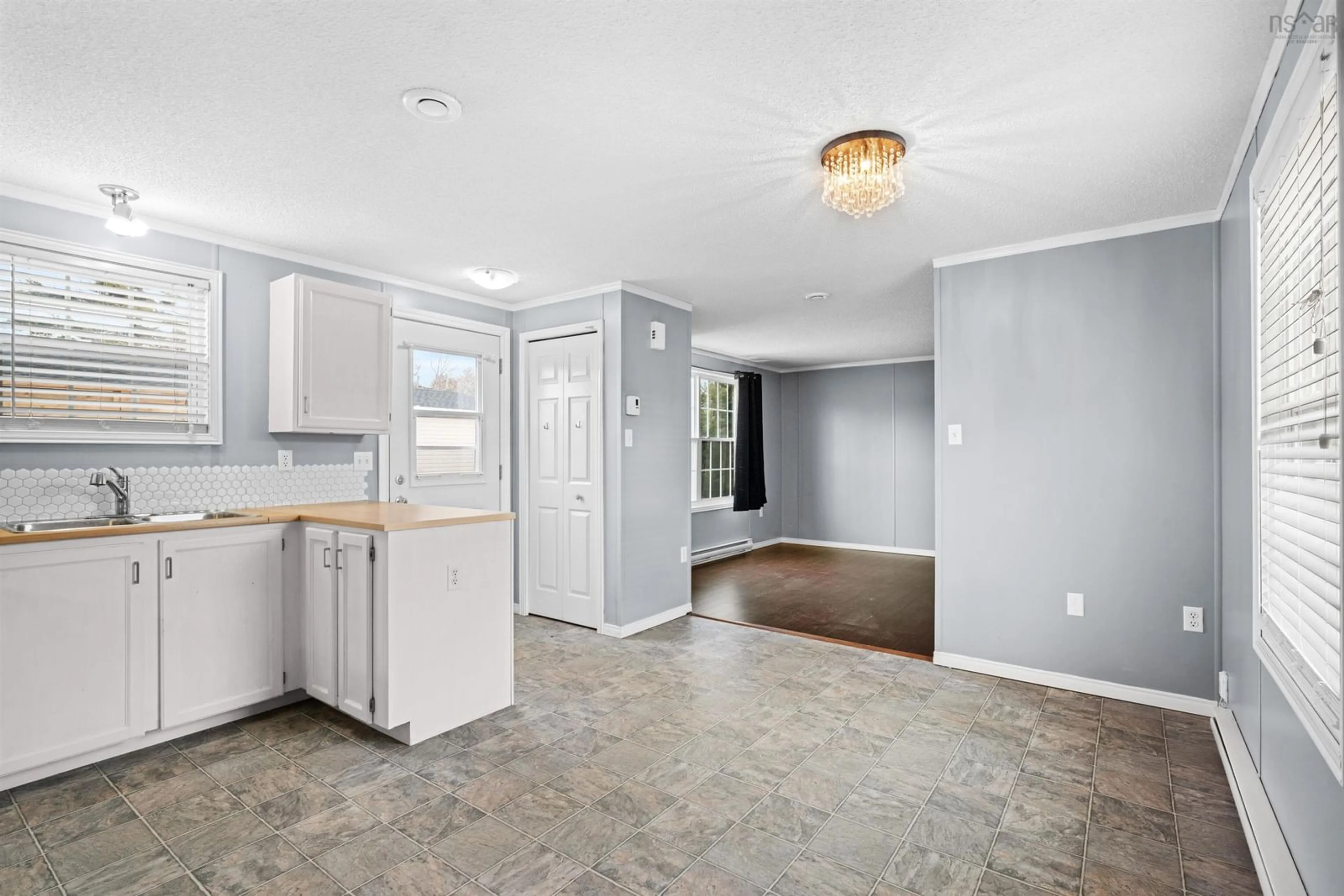 Open concept kitchen, ceramic/tile floor for 90 Bumpy Lane, Lake Echo Nova Scotia B3E 1B8