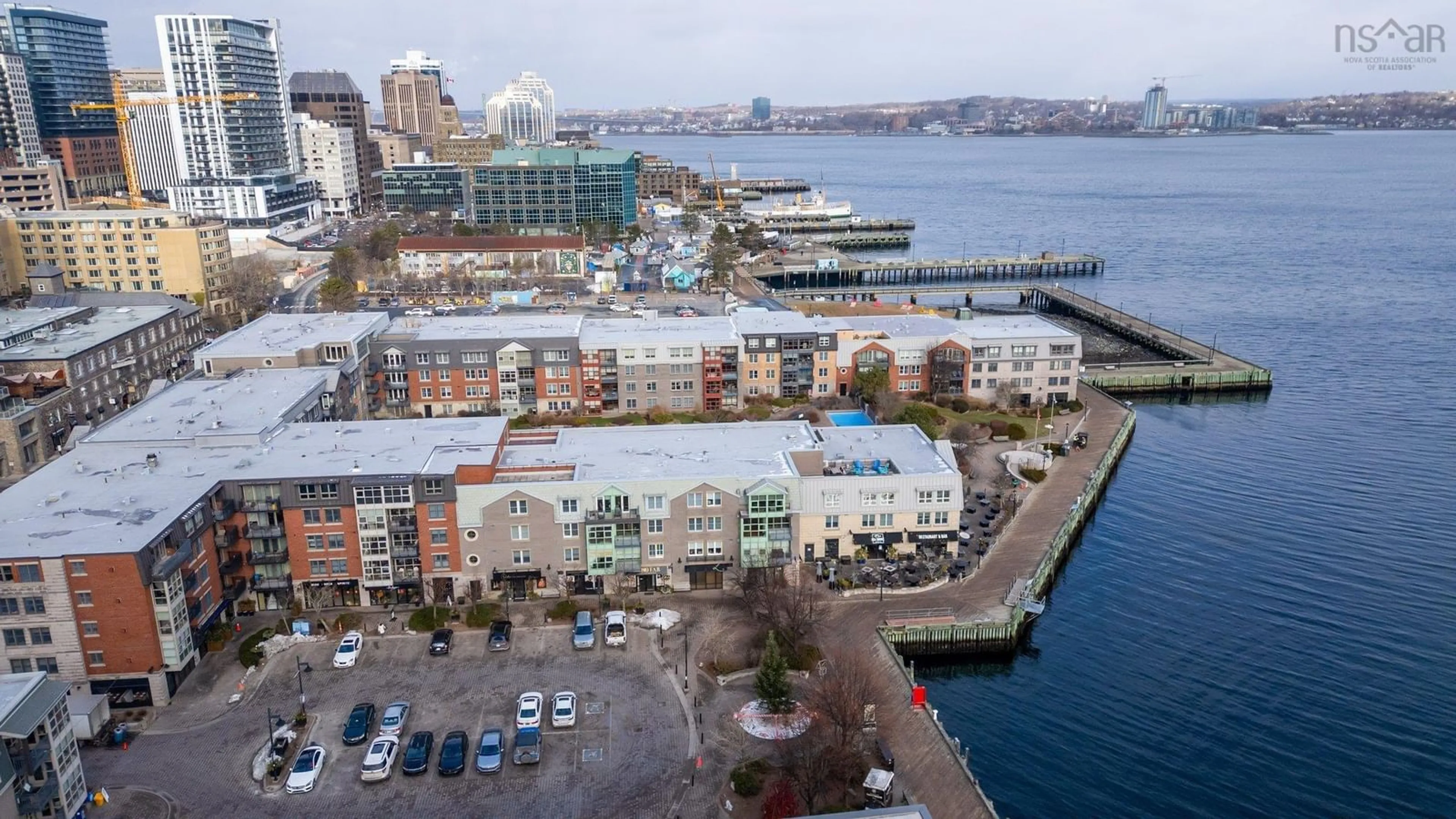 A pic from outside/outdoor area/front of a property/back of a property/a pic from drone, water/lake/river/ocean view for 1477 Lower Water St #427, Halifax Nova Scotia B3J 3Z4