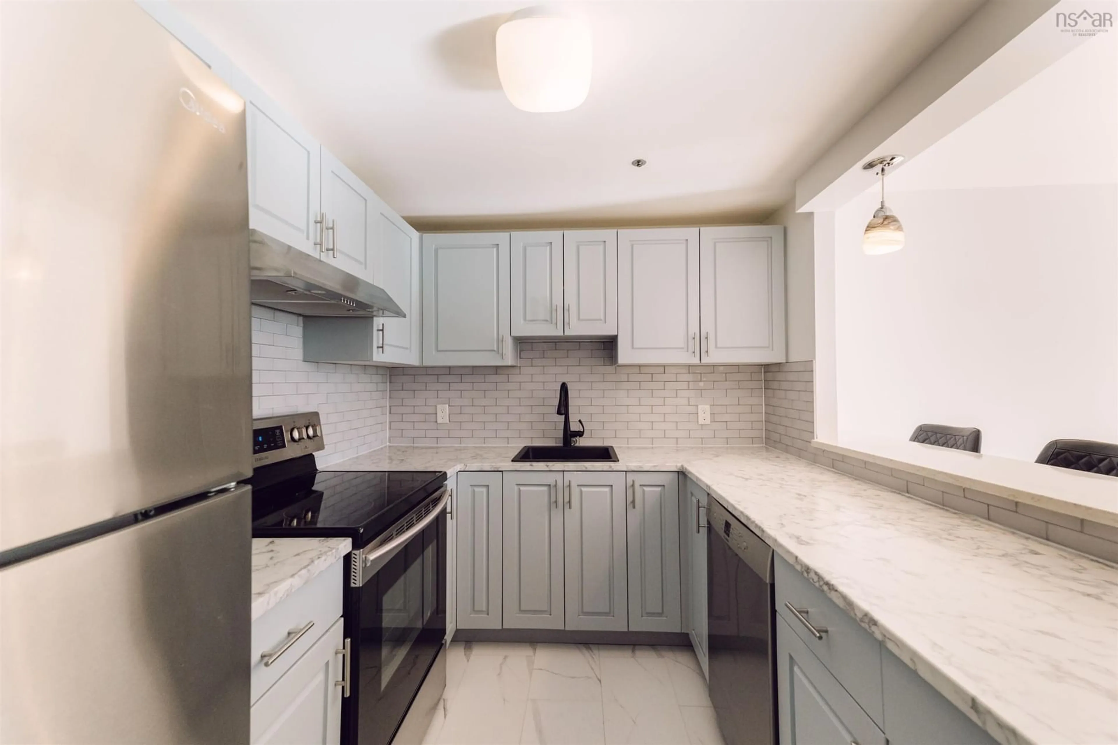 Standard kitchen, ceramic/tile floor for 1326 Lower Water St #315, Halifax Nova Scotia B3J 3R3