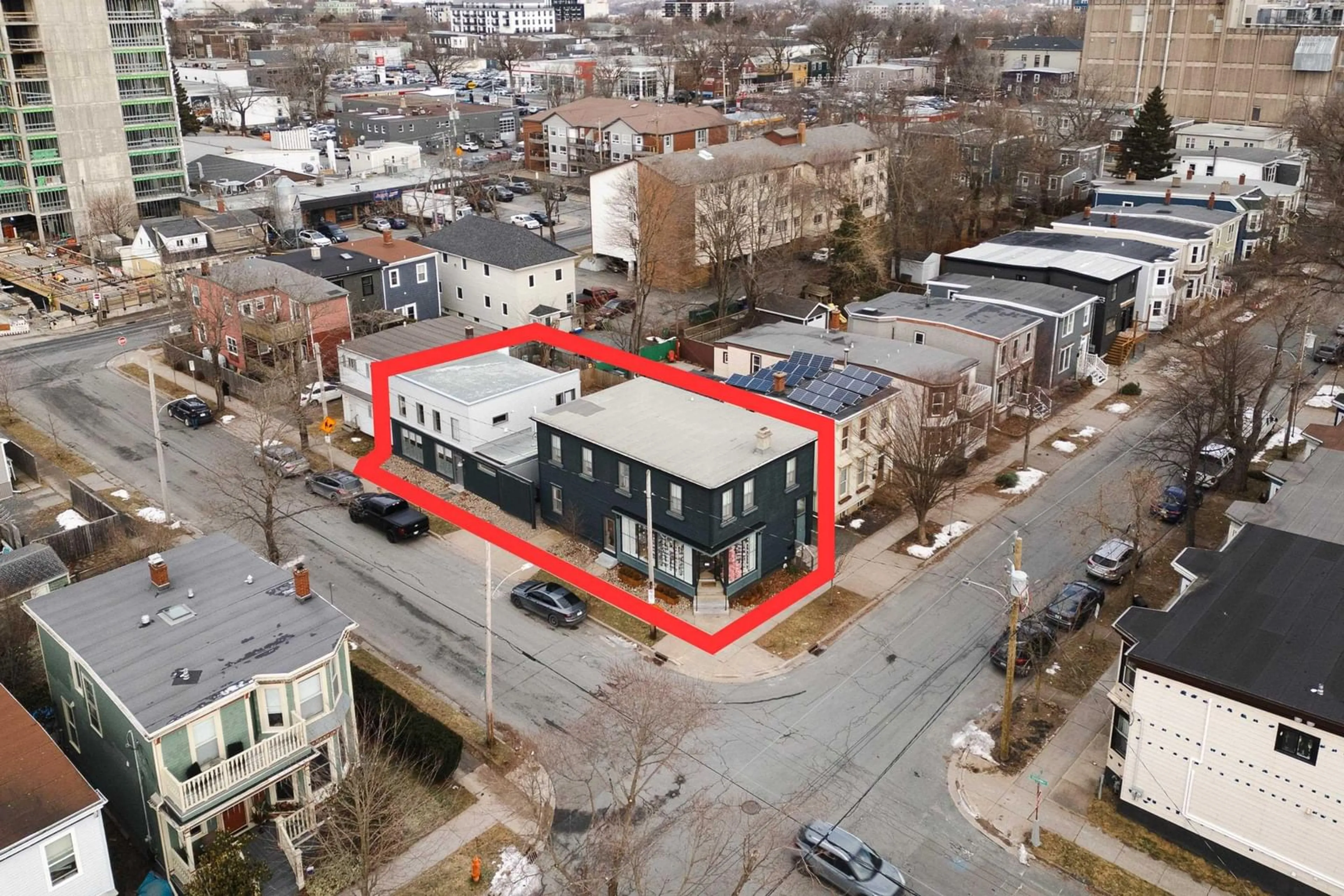 A pic from outside/outdoor area/front of a property/back of a property/a pic from drone, building for 6057 Willow St, Halifax Nova Scotia B3K 1L8