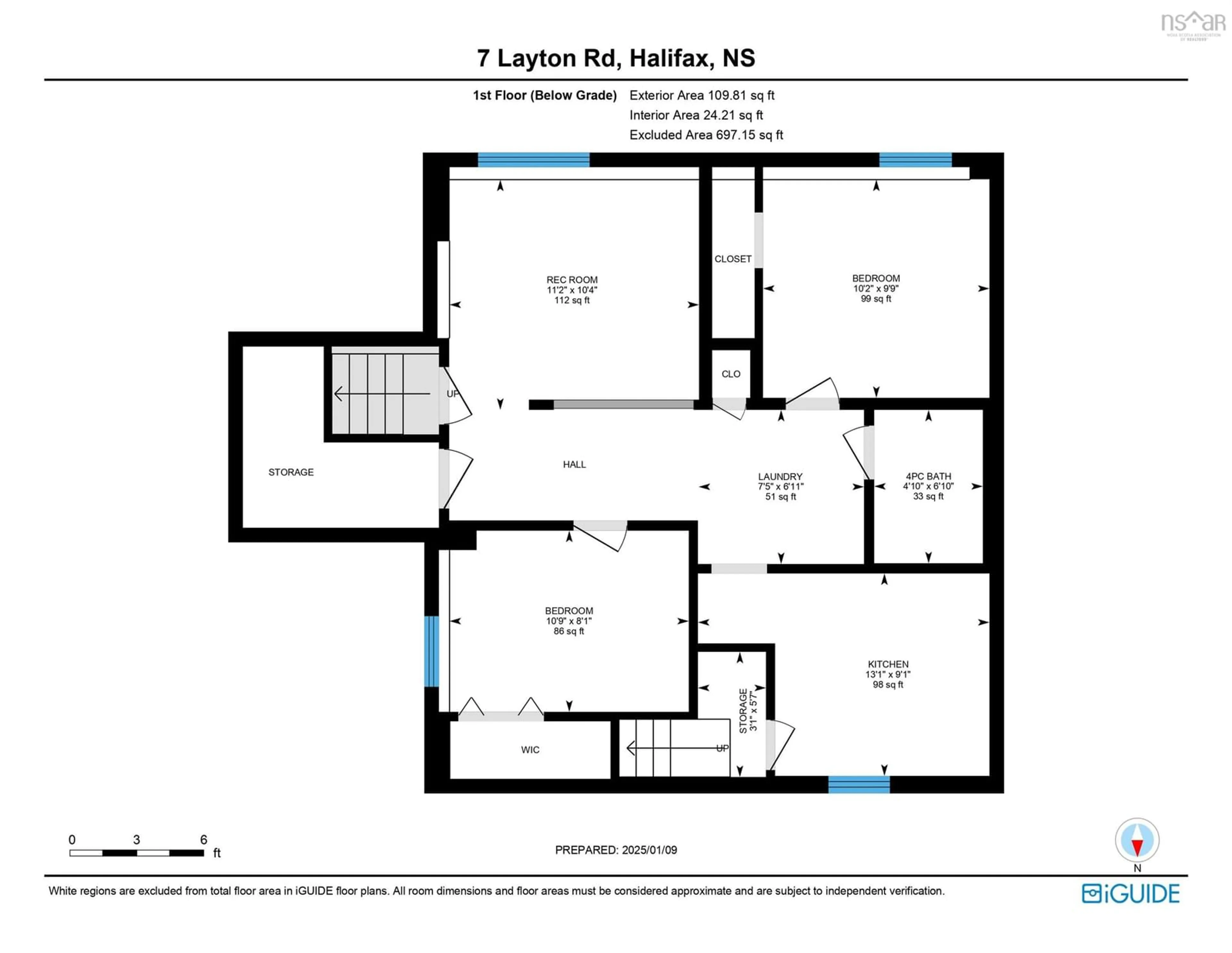 Floor plan for 7 Layton Rd, Halifax Nova Scotia B3P 1Z9