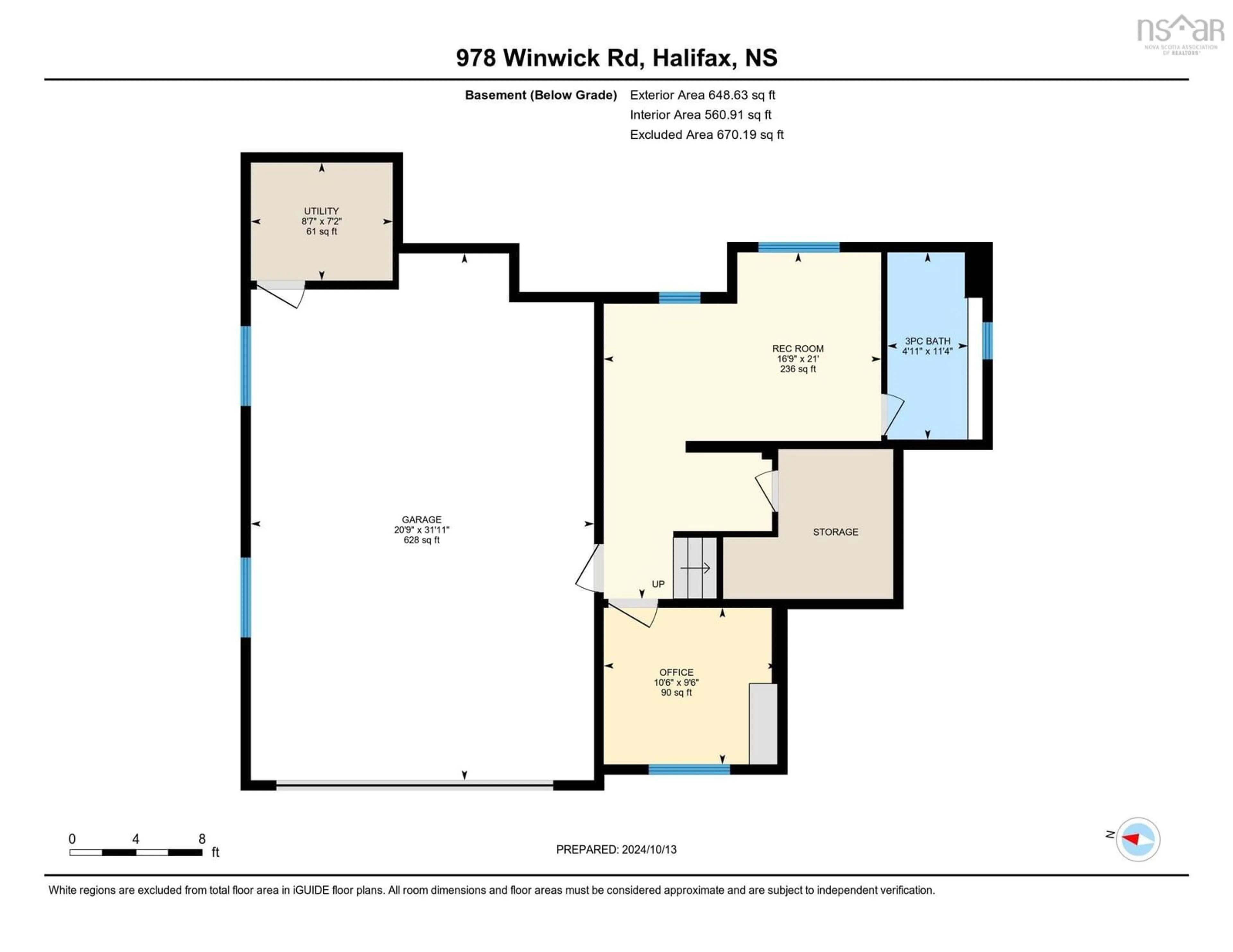 Floor plan for 978 Winwick Rd, Halifax Nova Scotia B3H 4L5