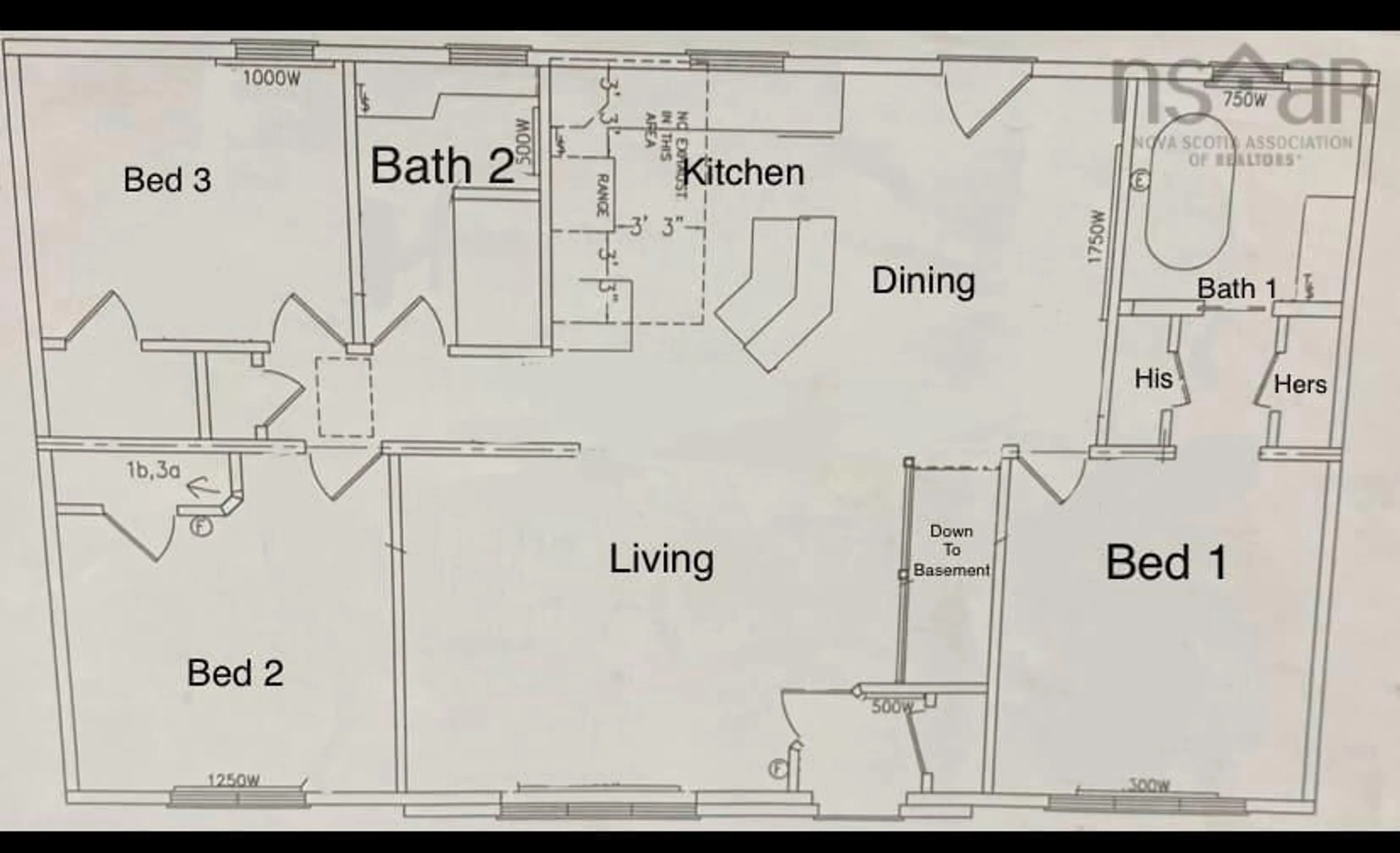 Floor plan for 741 Villagedale Rd, Coffinscroft Nova Scotia B0W 1E0