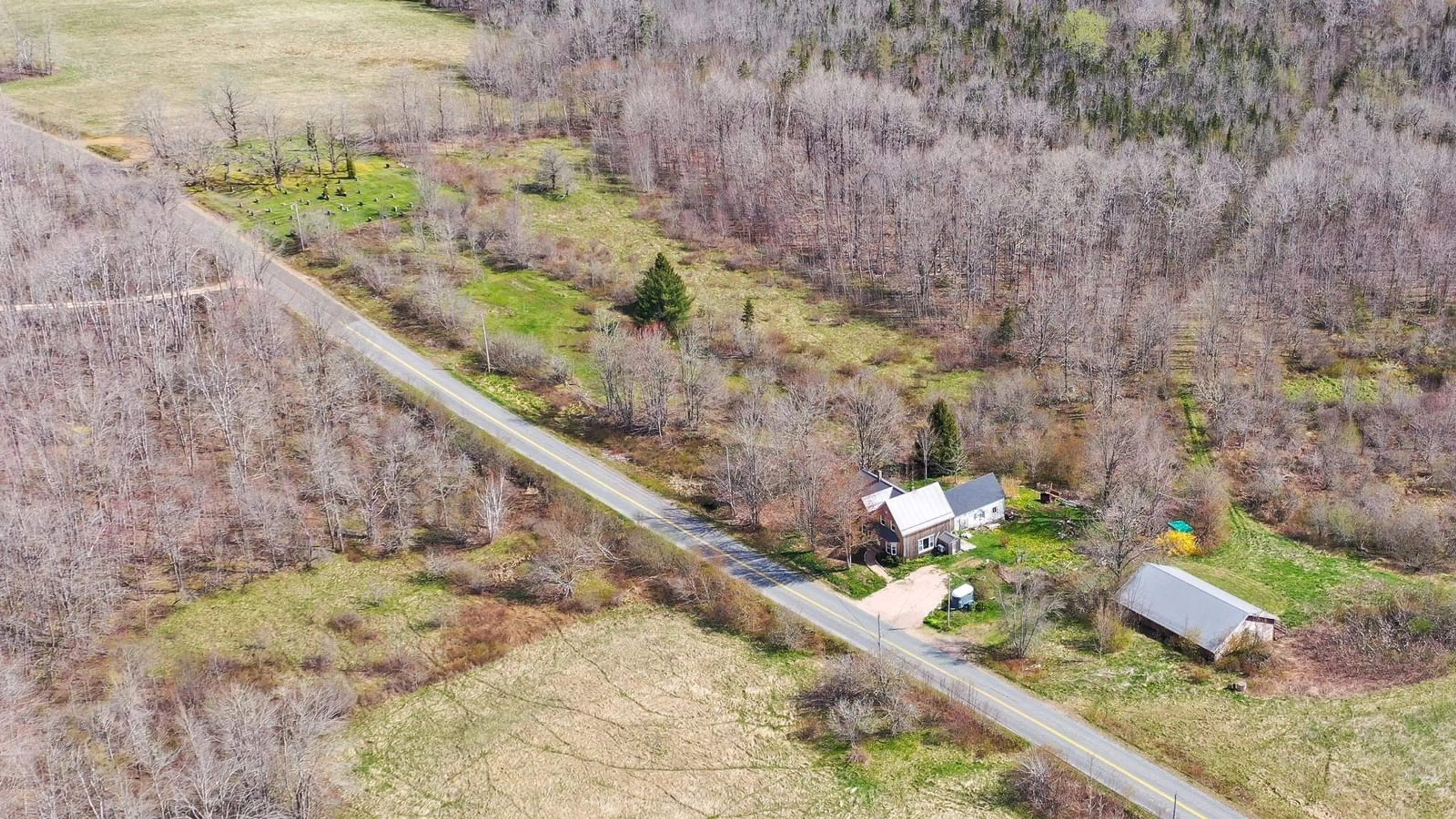 A pic from outside/outdoor area/front of a property/back of a property/a pic from drone, street for 780 Ridge Rd, Springfield Nova Scotia B0R 1H0