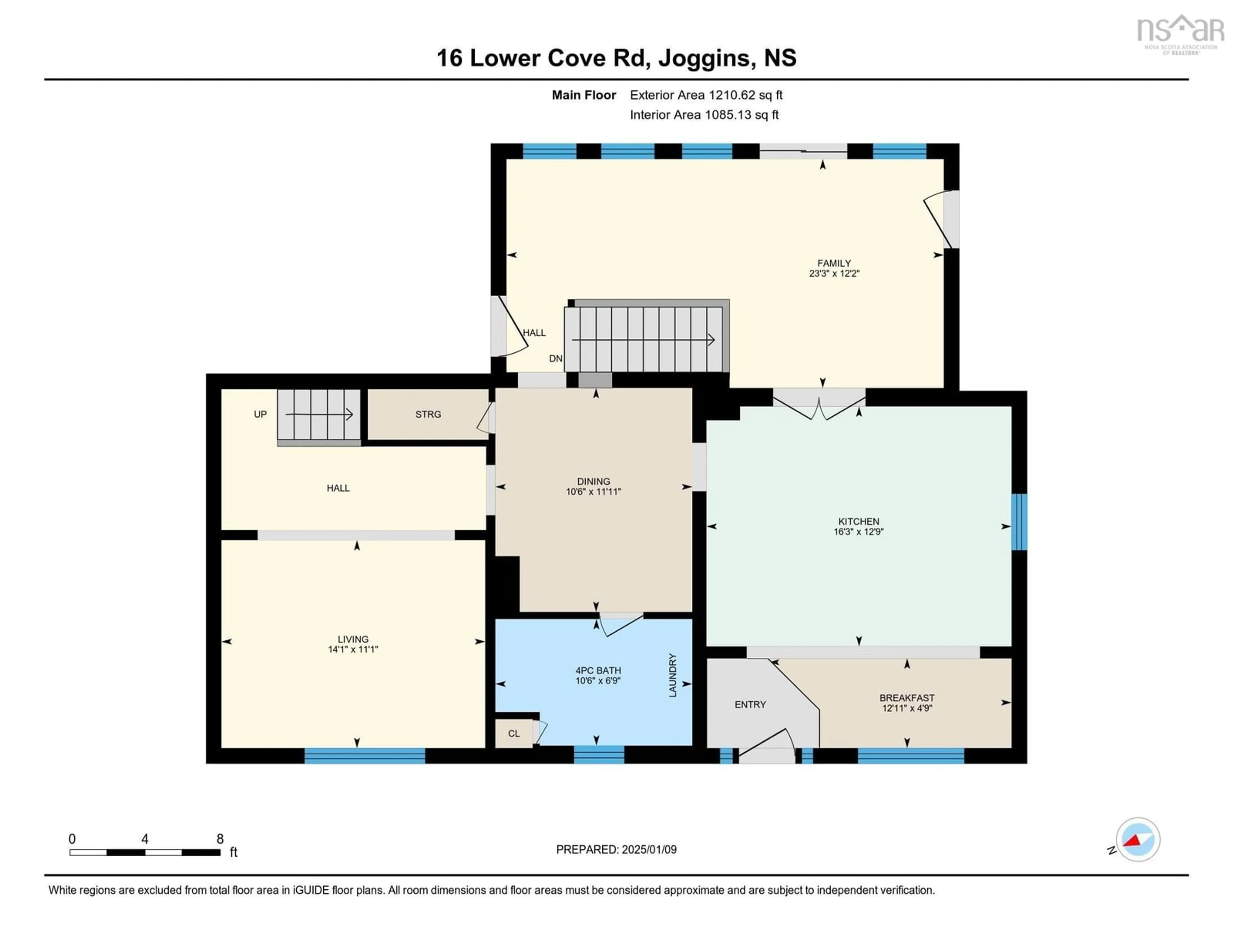 Floor plan for 16 Lower Cove Rd, Joggins Nova Scotia B0L 1A0