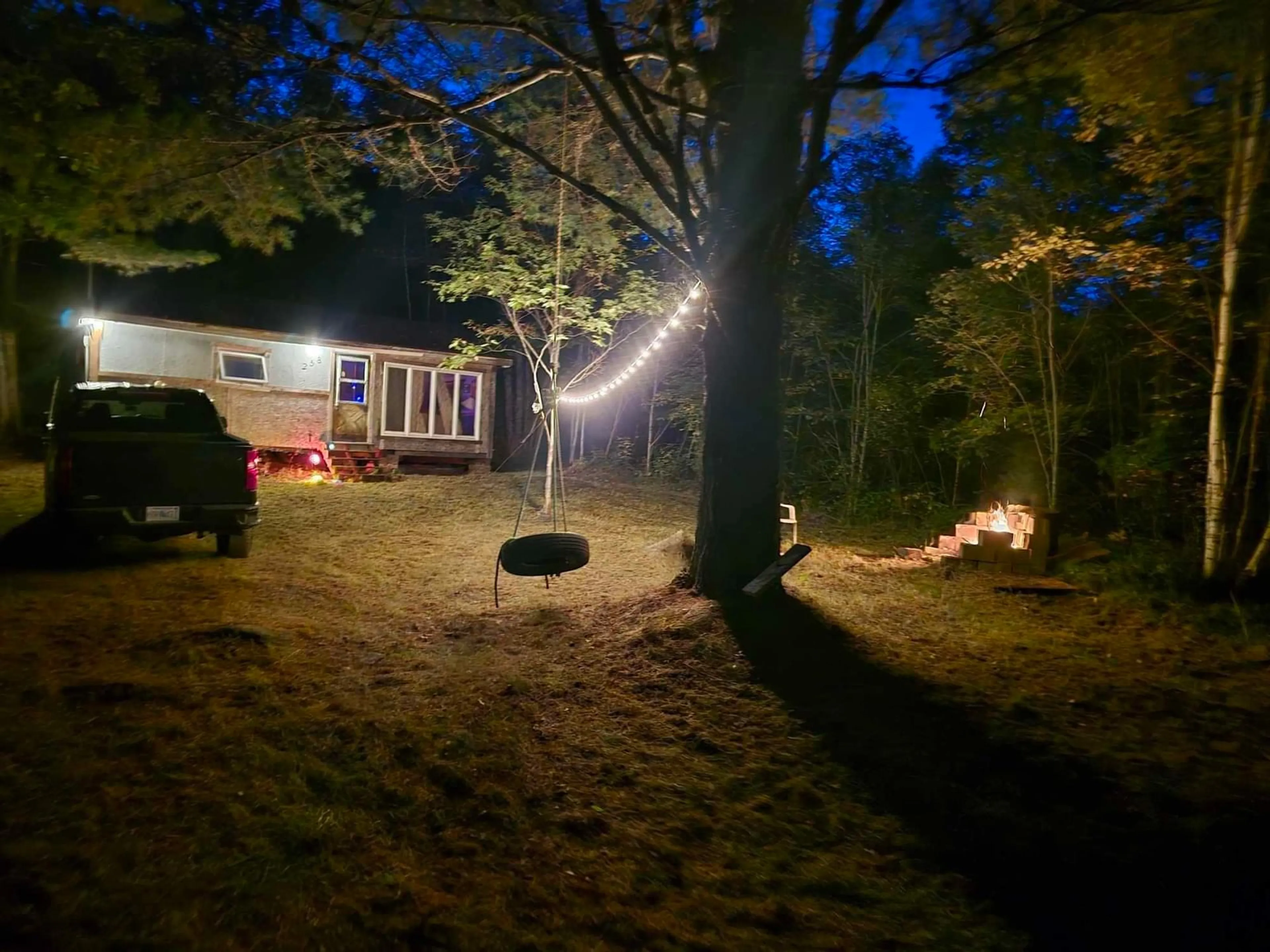 A pic from outside/outdoor area/front of a property/back of a property/a pic from drone, forest/trees view for 258 Brandy Lane, North River Nova Scotia B0R 1E0