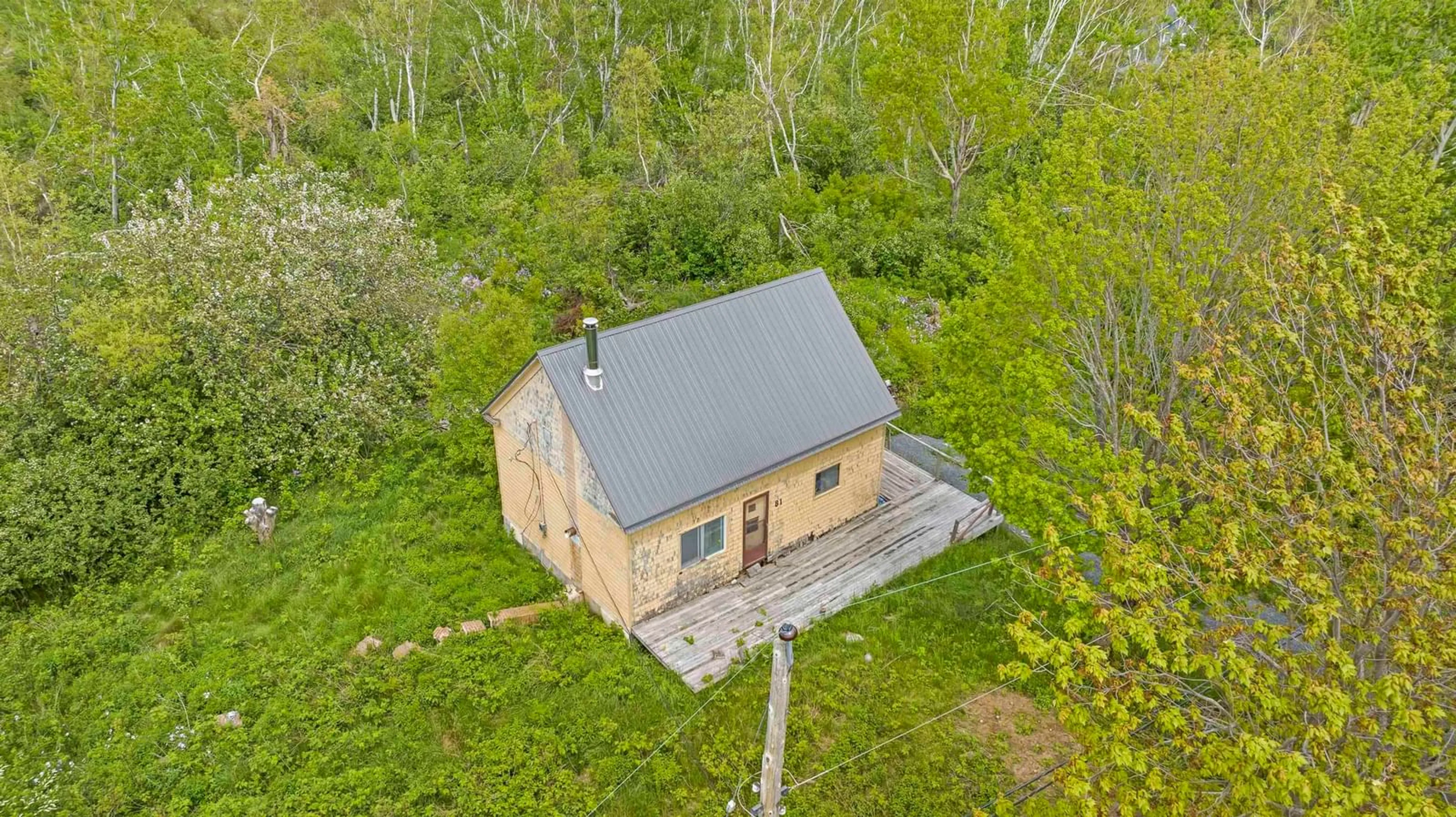 A pic from outside/outdoor area/front of a property/back of a property/a pic from drone, building for 81 Levi White Rd, Kings Head Nova Scotia B2H 5C4