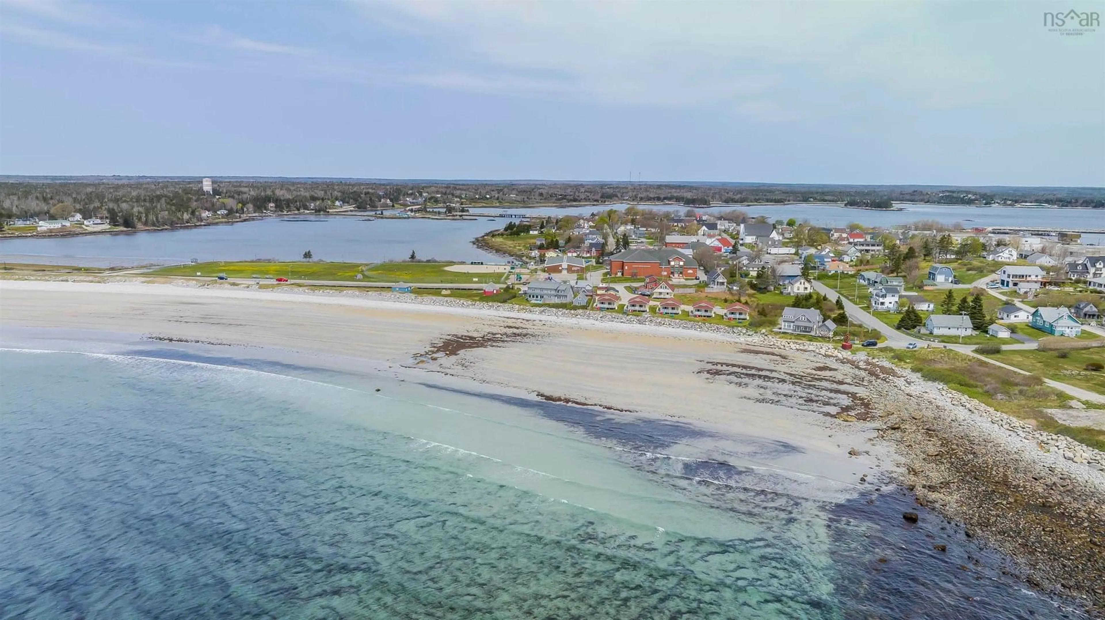 A pic from outside/outdoor area/front of a property/back of a property/a pic from drone, water/lake/river/ocean view for 1 Gull Rock Rd, Lockeport Nova Scotia B0T 1L0