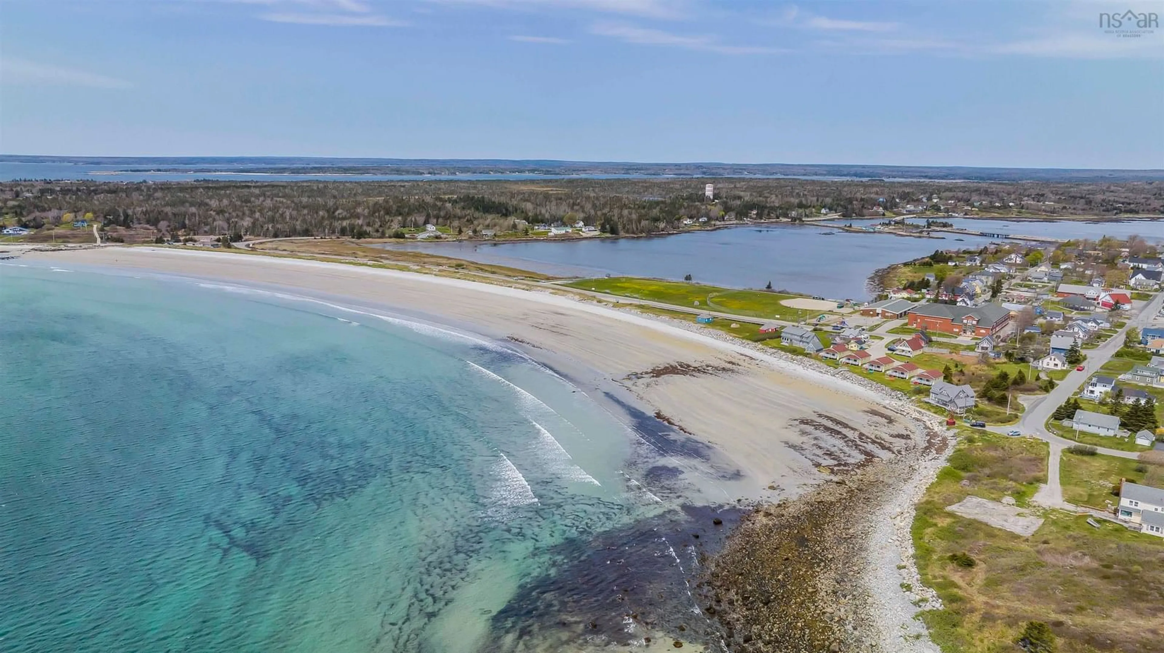 A pic from outside/outdoor area/front of a property/back of a property/a pic from drone, water/lake/river/ocean view for 1 Gull Rock Rd, Lockeport Nova Scotia B0T 1L0