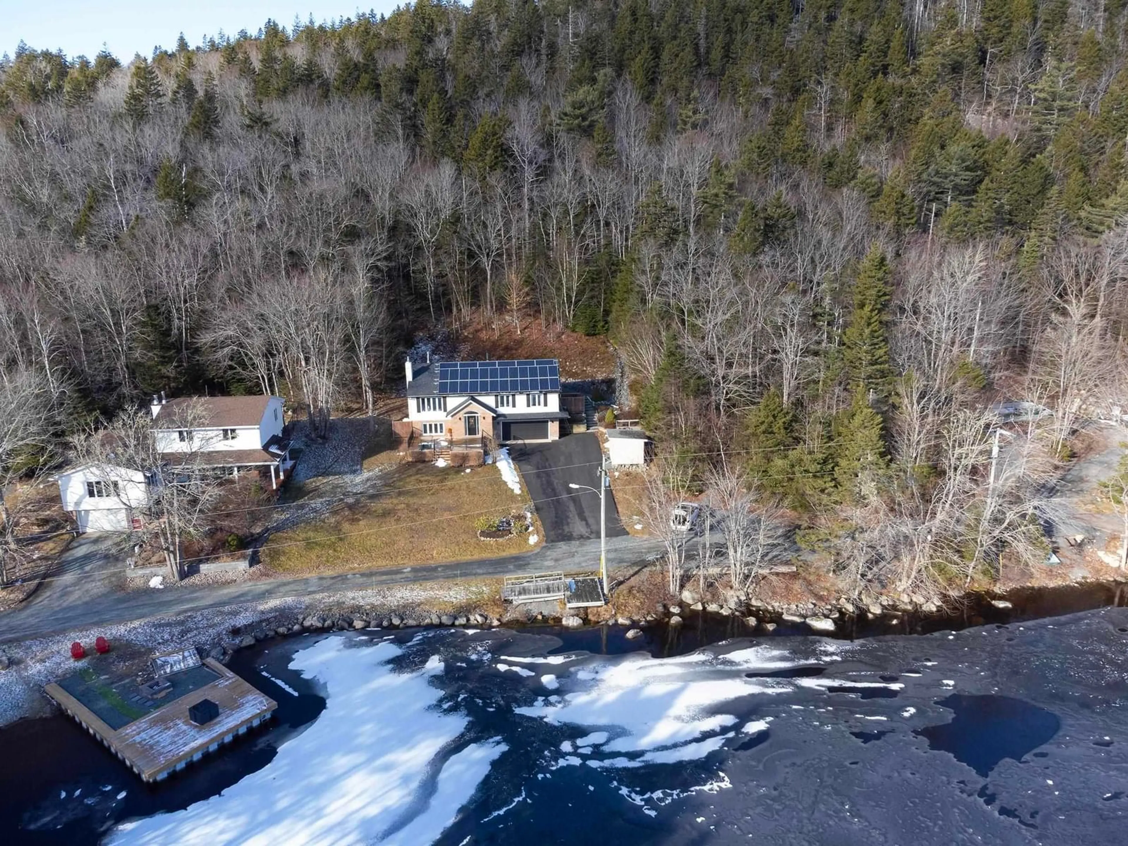 A pic from outside/outdoor area/front of a property/back of a property/a pic from drone, water/lake/river/ocean view for 26 Stillwater Lane, Upper Tantallon Nova Scotia B3Z 1H6