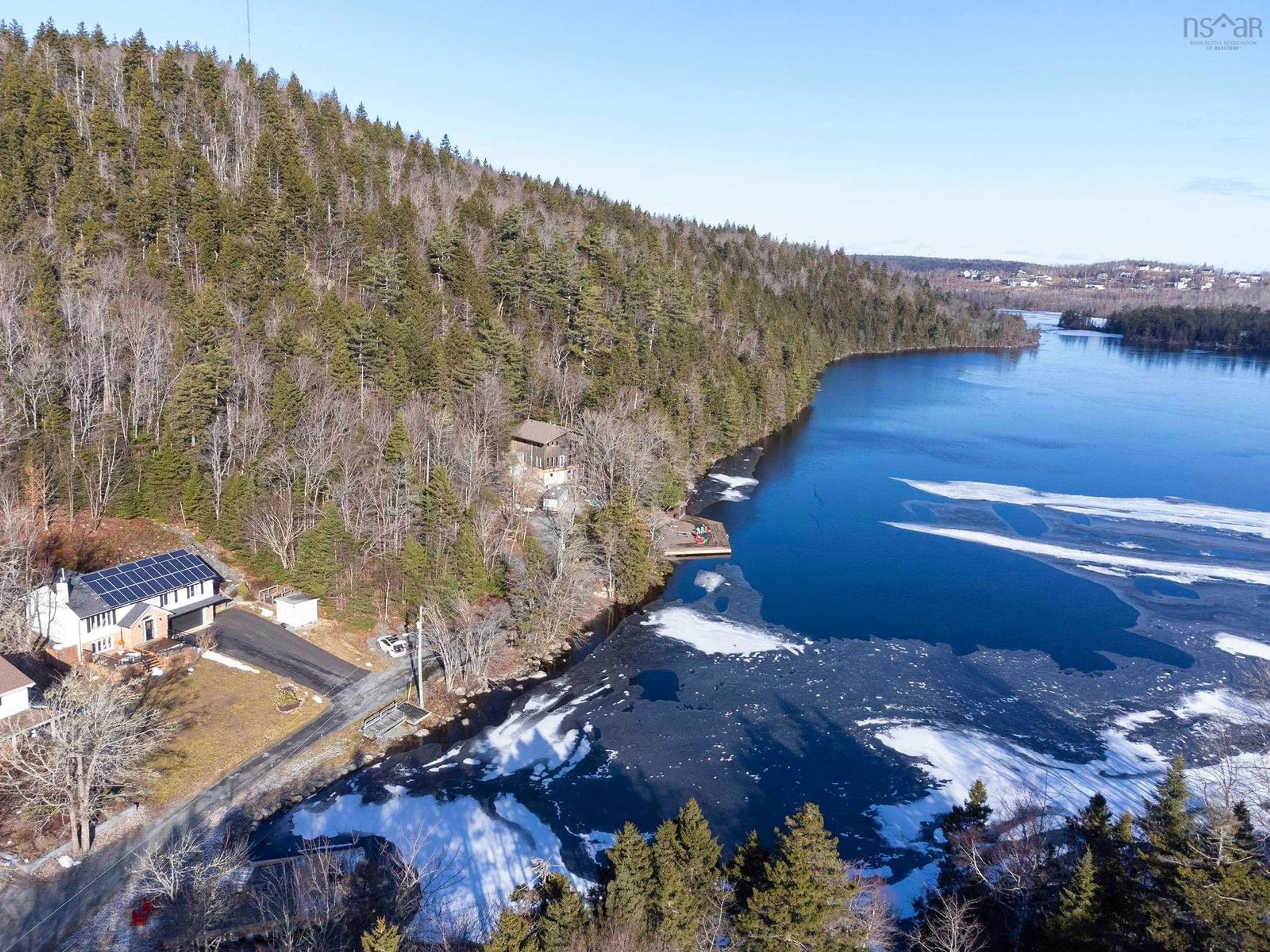 A pic from outside/outdoor area/front of a property/back of a property/a pic from drone, water/lake/river/ocean view for 26 Stillwater Lane, Upper Tantallon Nova Scotia B3Z 1H6