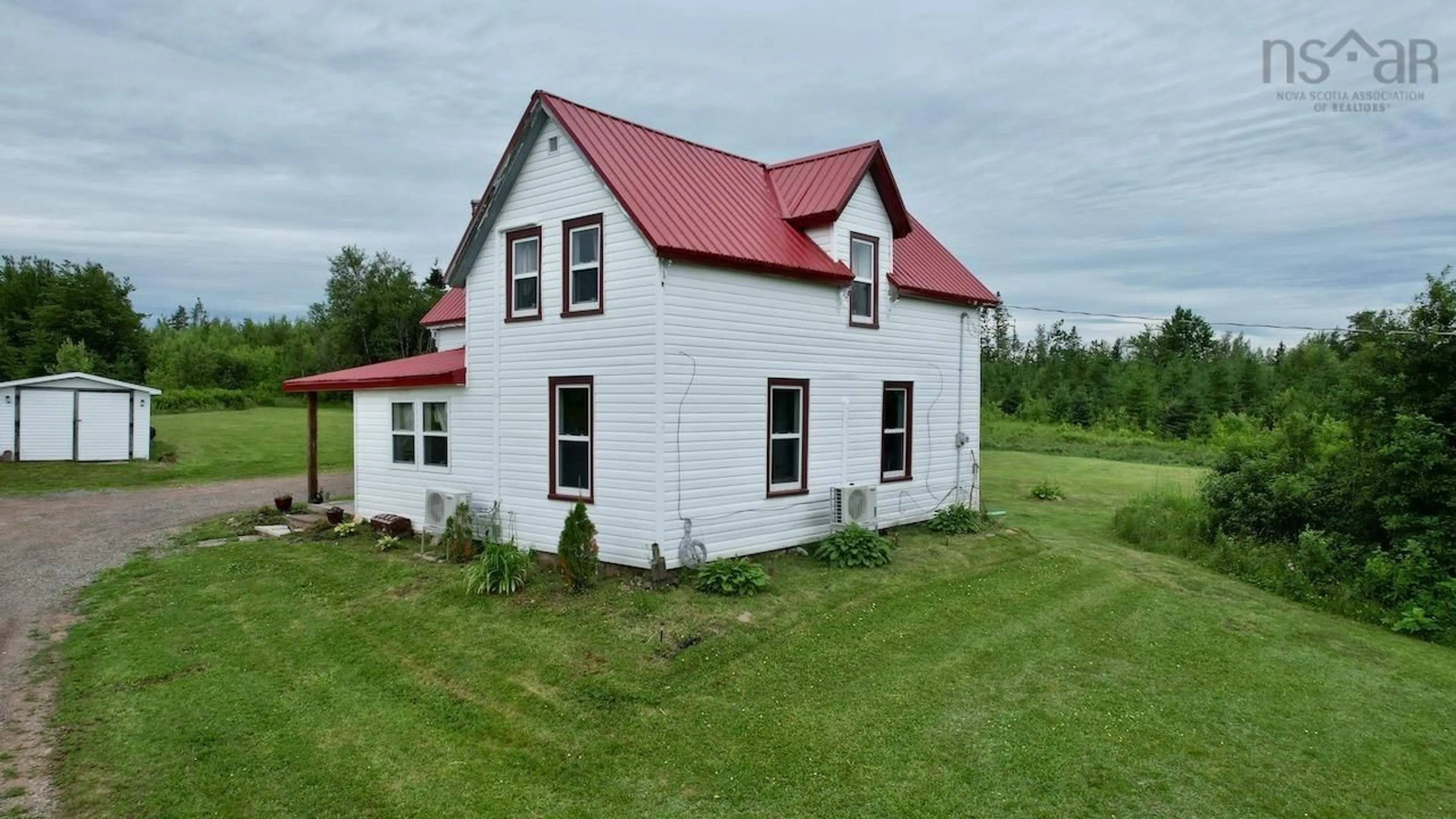 A pic from outside/outdoor area/front of a property/back of a property/a pic from drone, building for 10880 204 Hwy, Streets Ridge Nova Scotia B0M 1P0