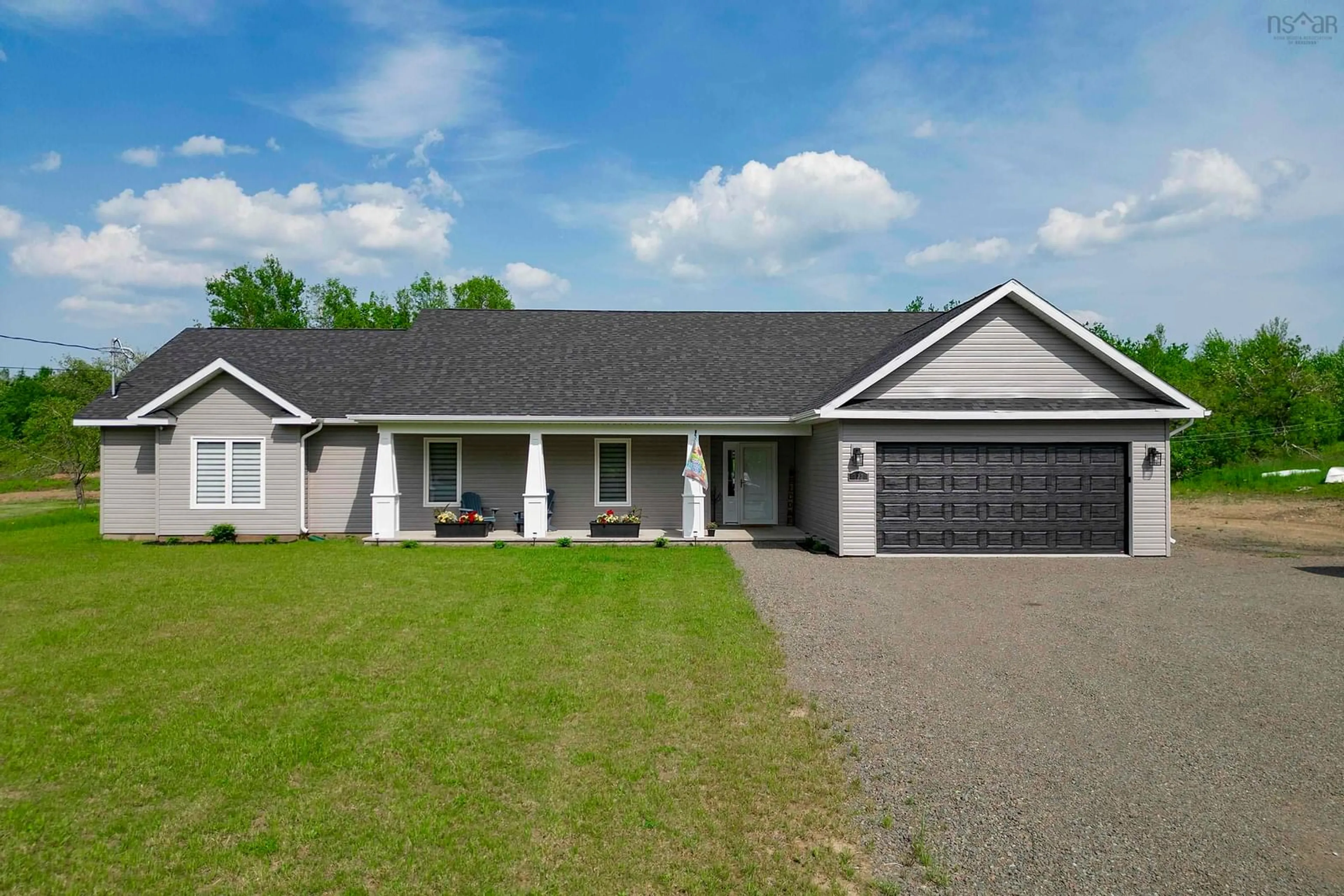 Home with vinyl exterior material, street for 122 Herrett Road, Springhill Nova Scotia B0M 1X0