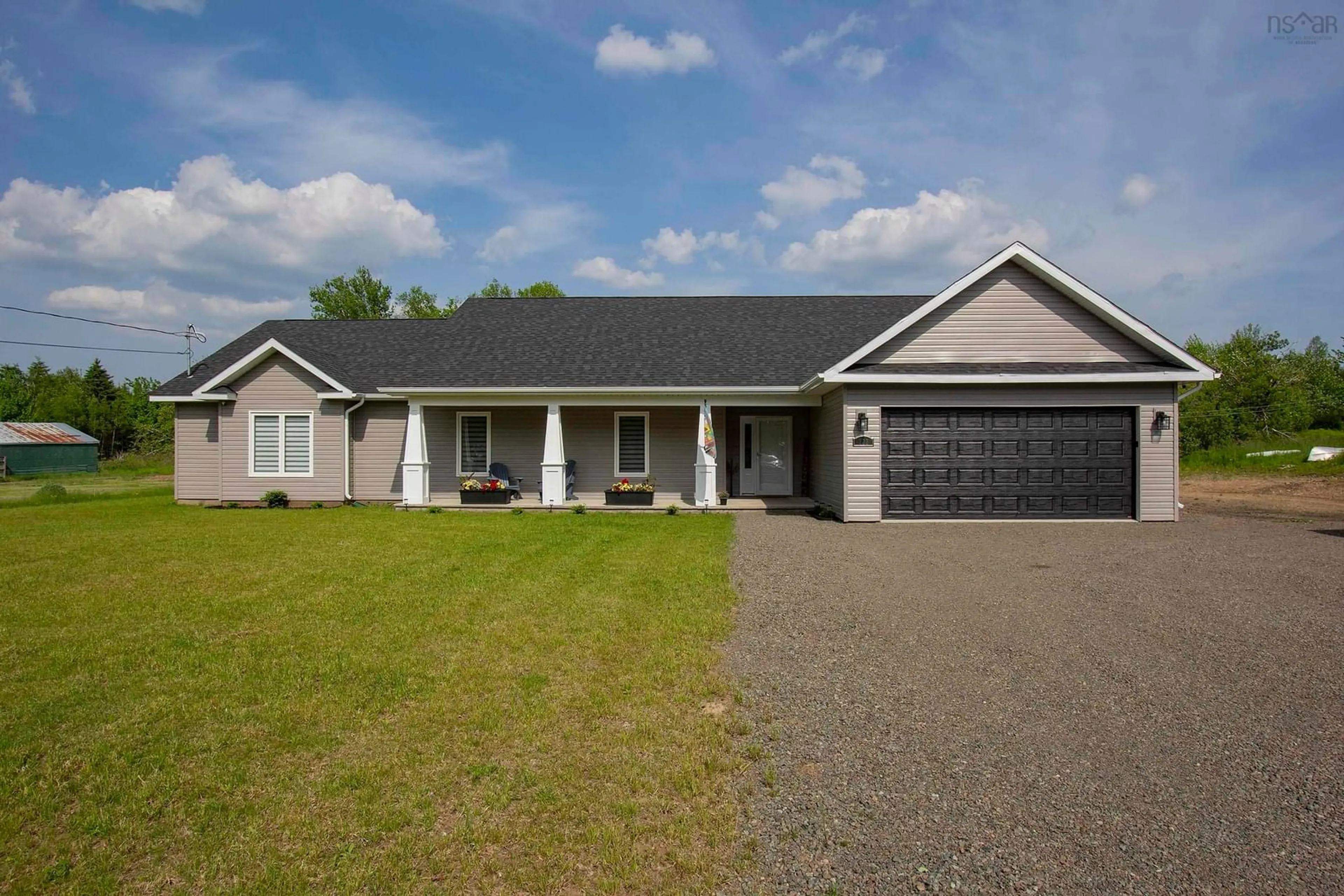 Home with vinyl exterior material, street for 122 Herrett Road, Springhill Nova Scotia B0M 1X0