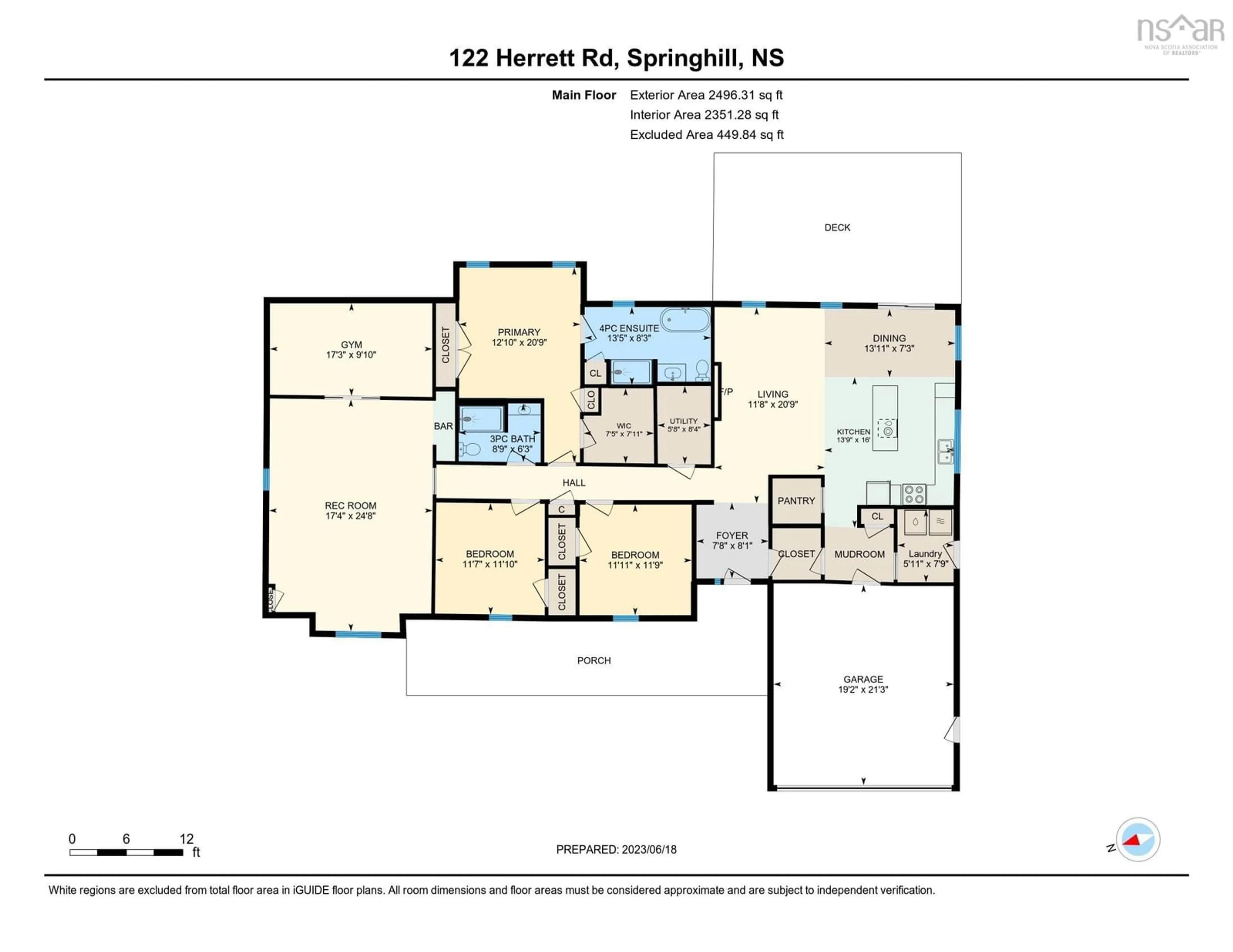 Floor plan for 122 Herrett Road, Springhill Nova Scotia B0M 1X0